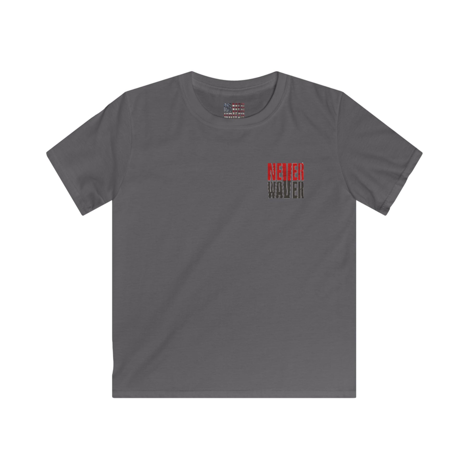 Tampa Bay Fans Never Waver Kids Softstyle Tee - Never Waver