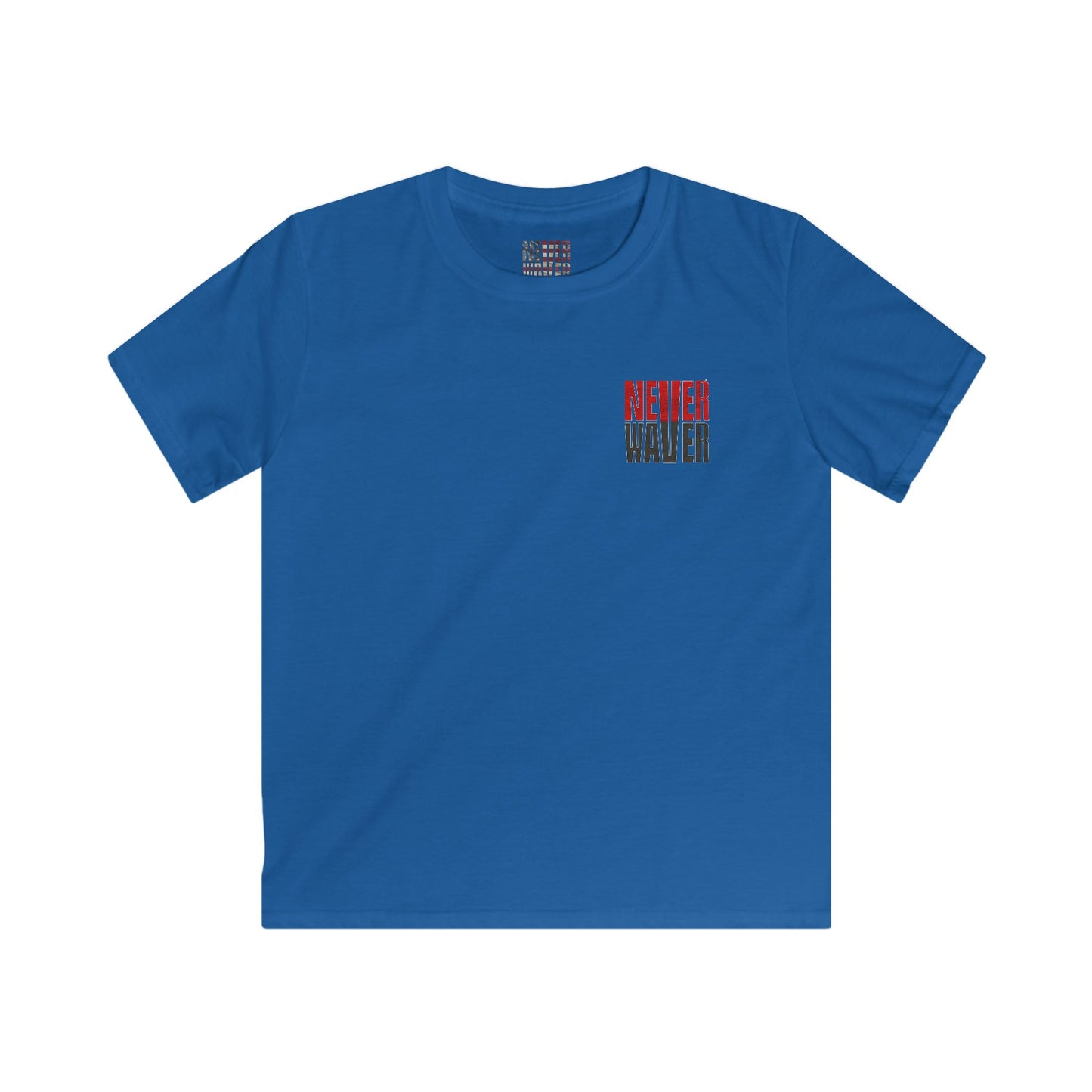 Tampa Bay Fans Never Waver Kids Softstyle Tee - Never Waver