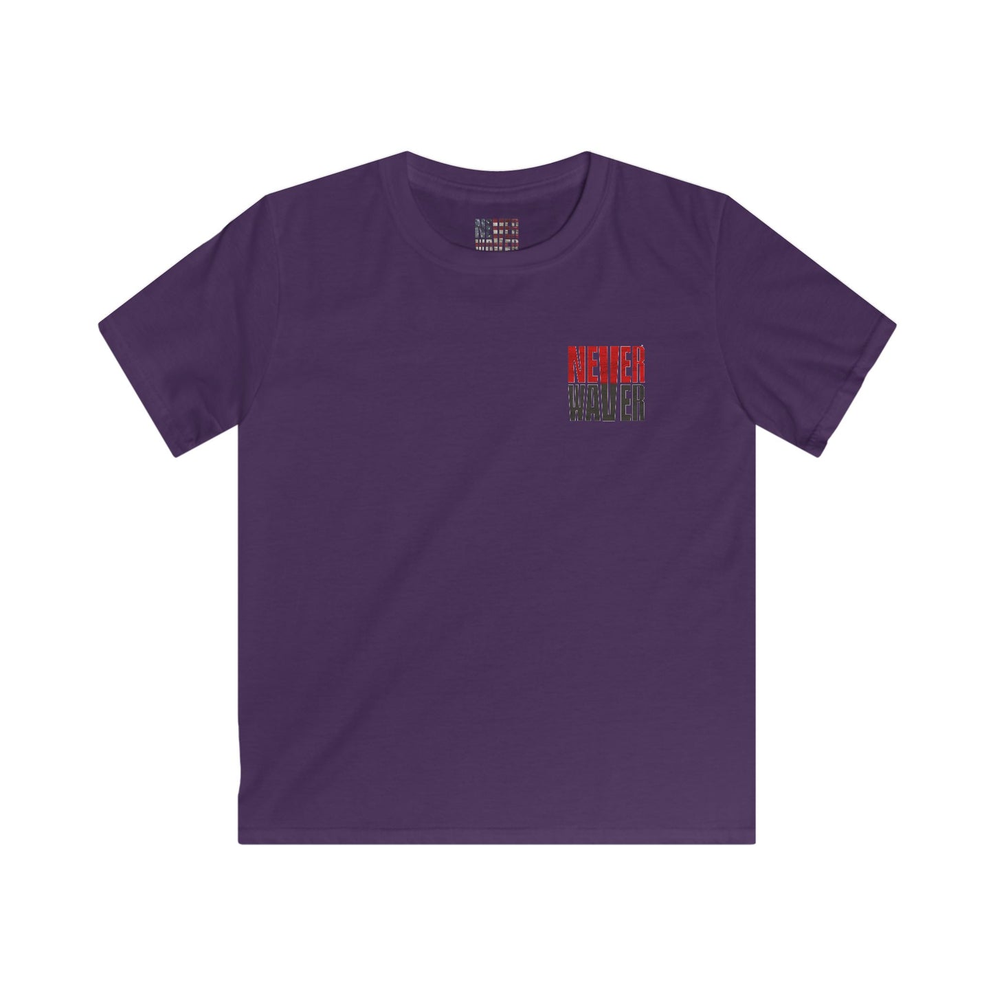Tampa Bay Fans Never Waver Kids Softstyle Tee - Never Waver