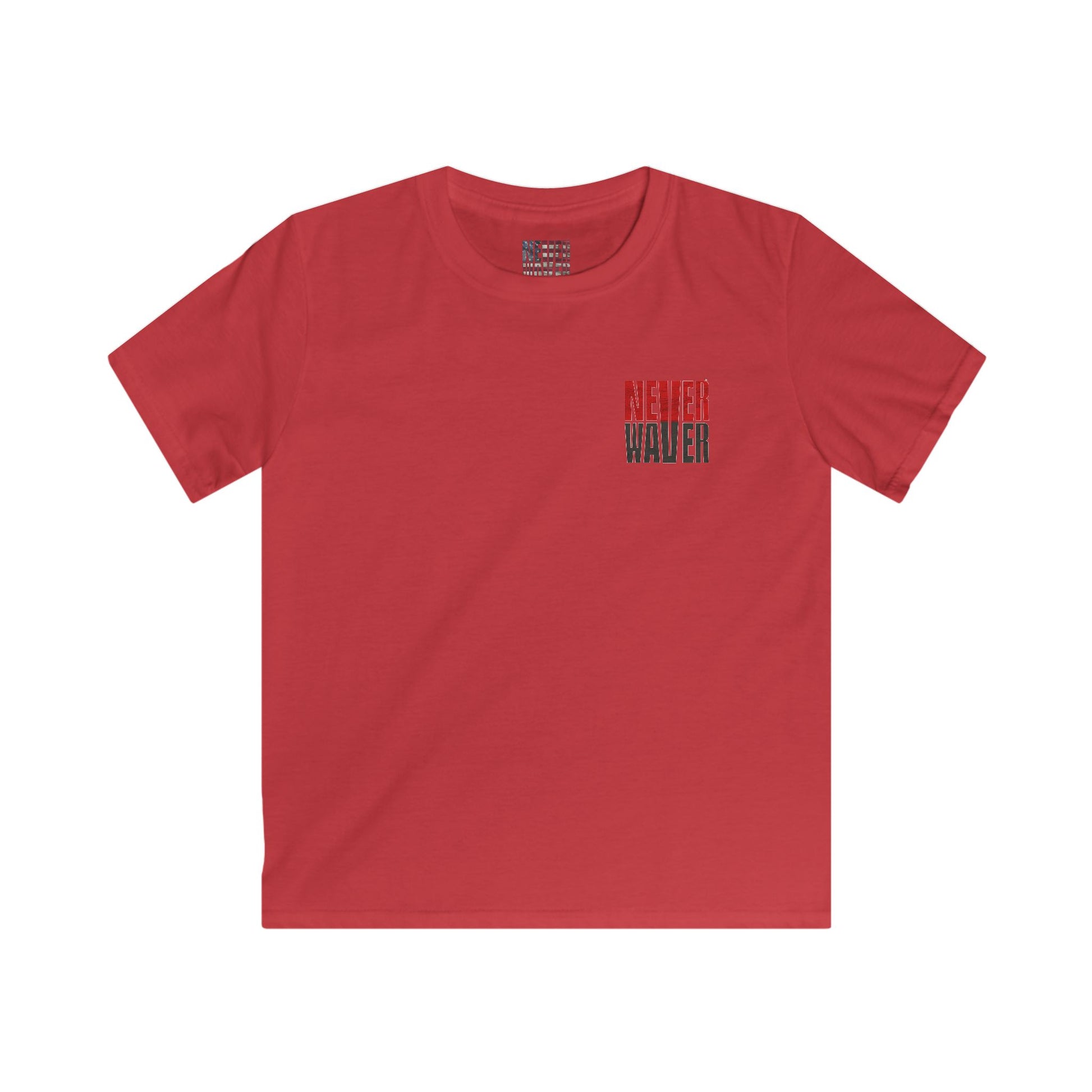 Tampa Bay Fans Never Waver Kids Softstyle Tee - Never Waver