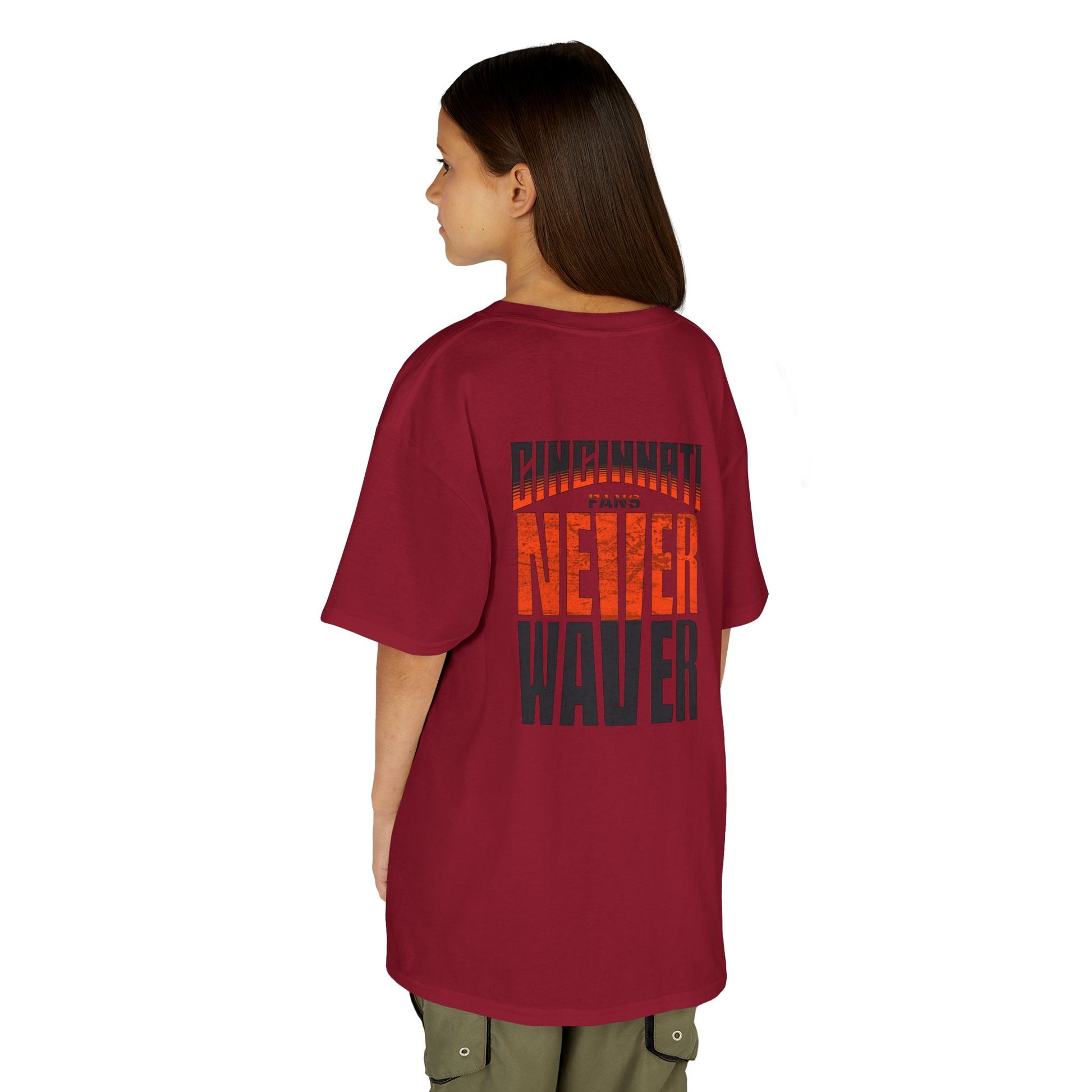 Cincinnati Fans Never Waver Kids Heavy Cotton™ Tee - Never Waver
