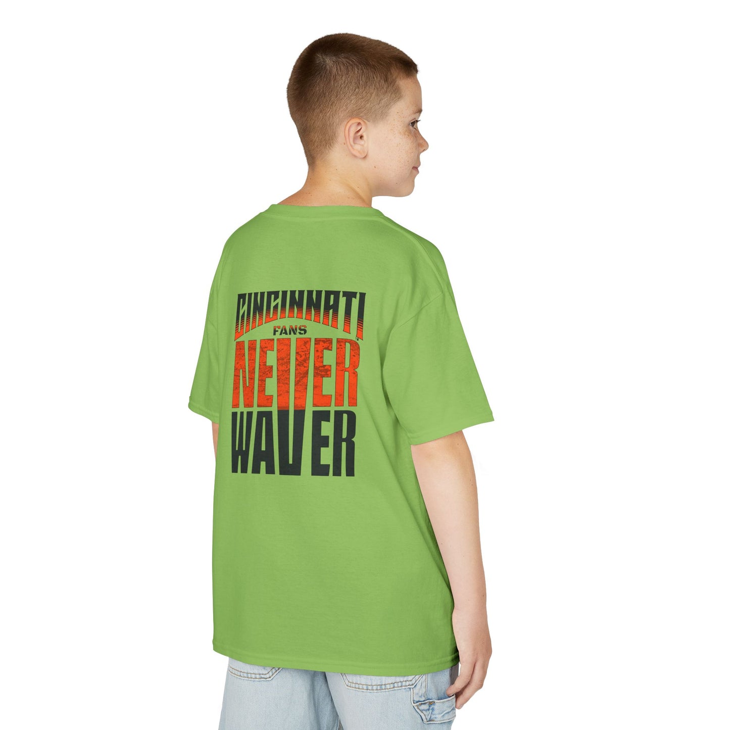 Cincinnati Fans Never Waver Kids Heavy Cotton™ Tee - Never Waver