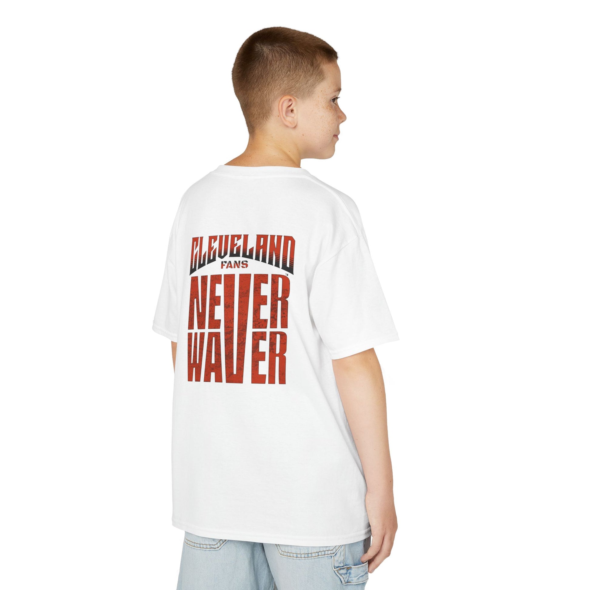Cleveland Fans Never Waver Kids Heavy Cotton™ Tee - Never Waver