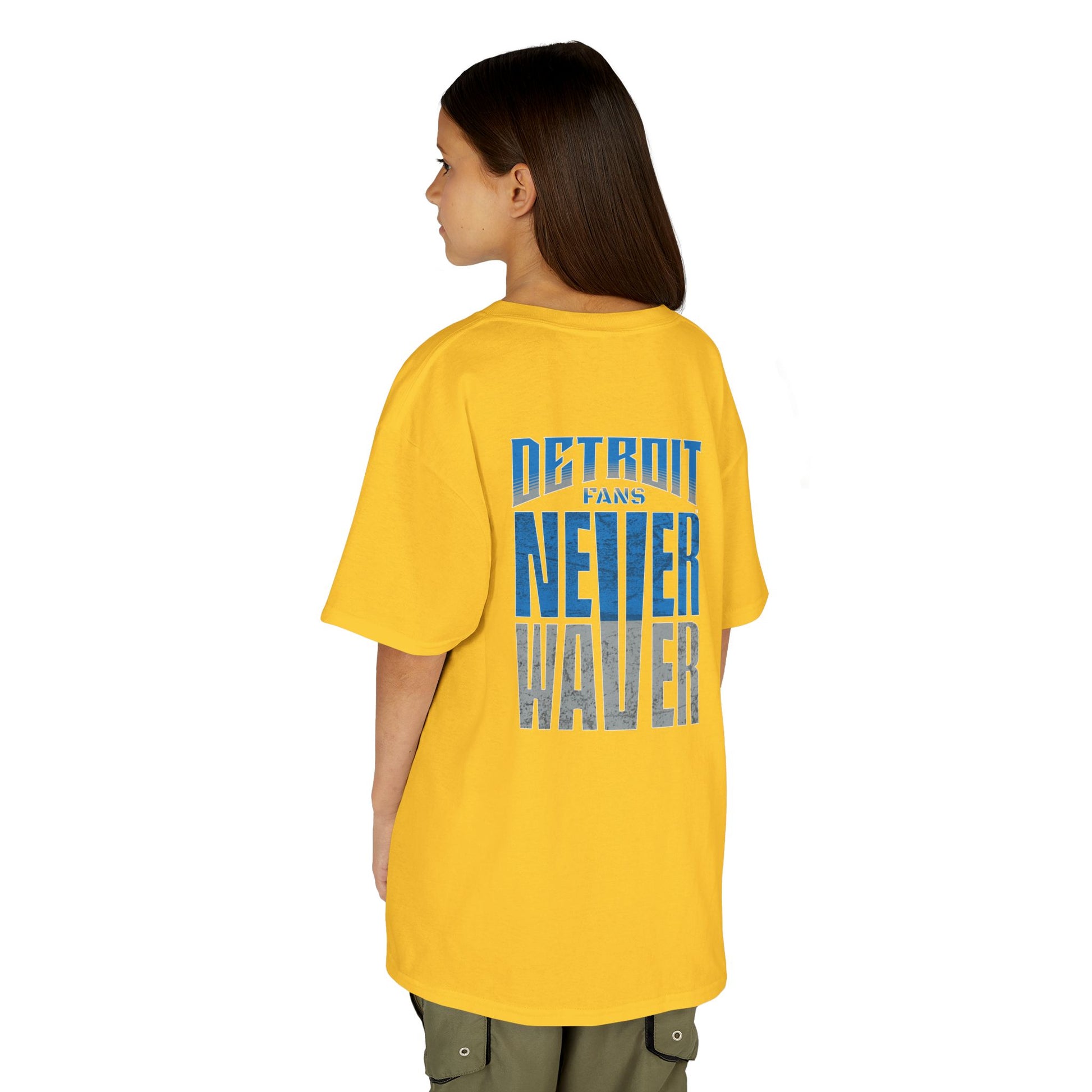 Detroit Fans Never Waver Kids Heavy Cotton™ Tee - Never Waver