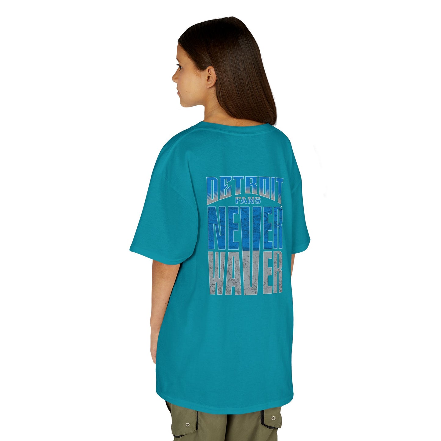 Detroit Fans Never Waver Kids Heavy Cotton™ Tee - Never Waver