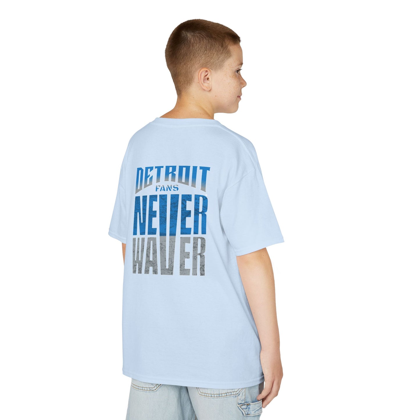 Detroit Fans Never Waver Kids Heavy Cotton™ Tee - Never Waver