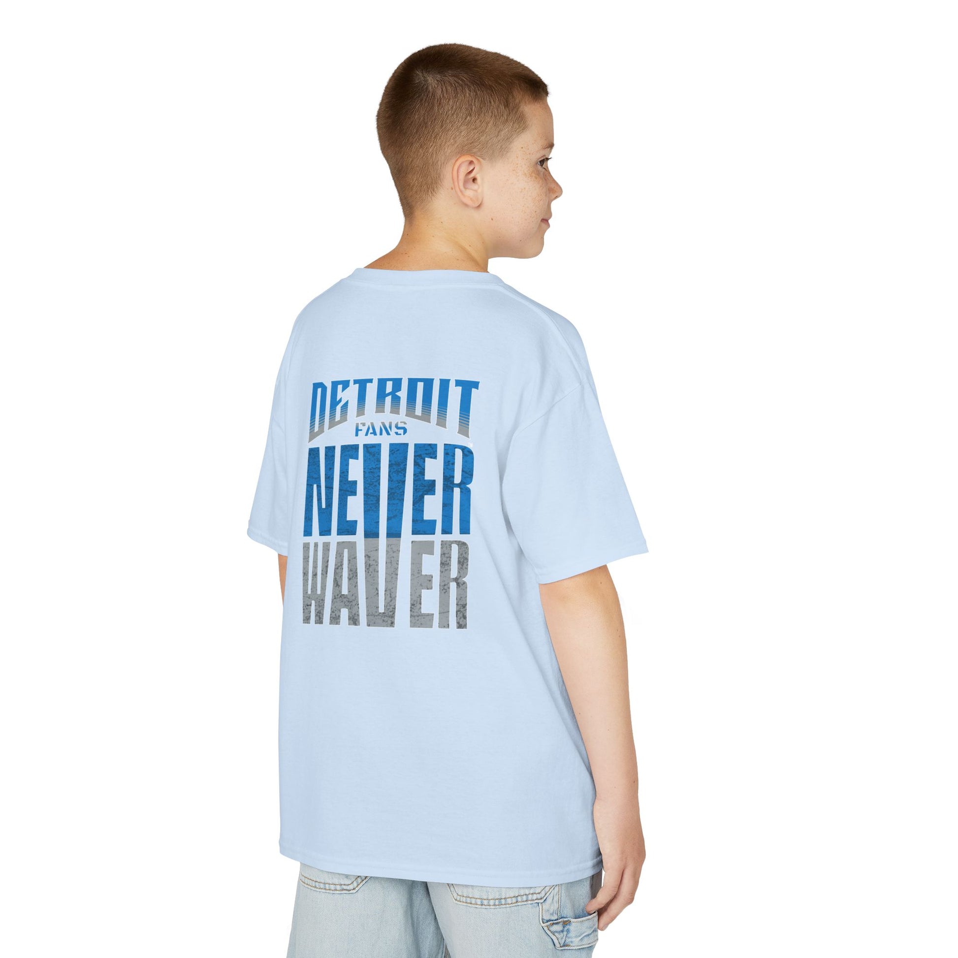 Detroit Fans Never Waver Kids Heavy Cotton™ Tee - Never Waver