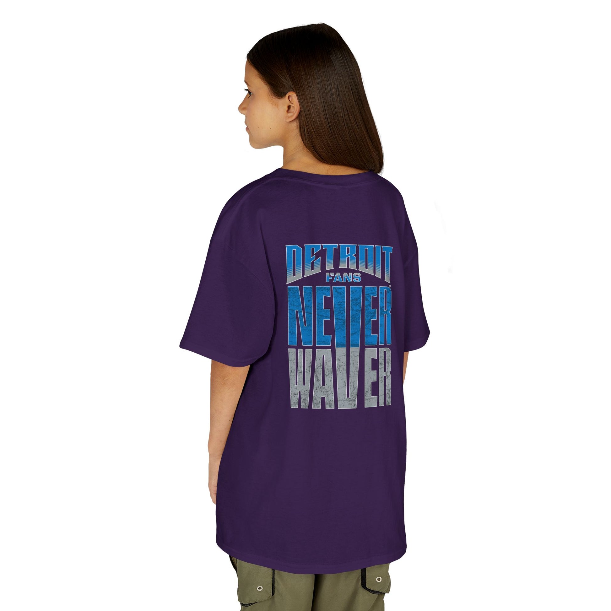 Detroit Fans Never Waver Kids Heavy Cotton™ Tee - Never Waver