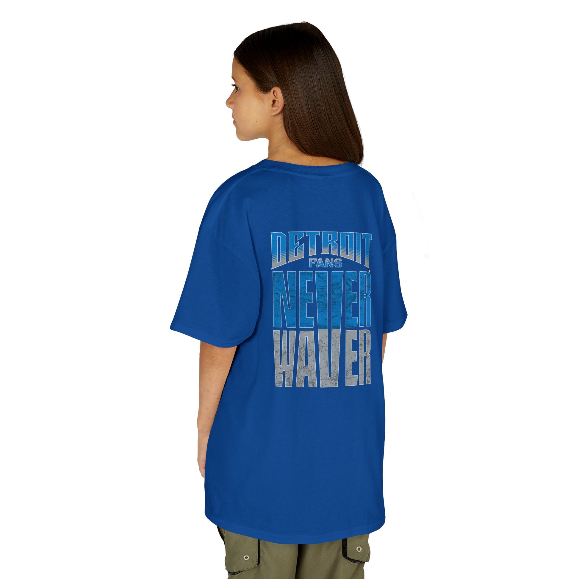Detroit Fans Never Waver Kids Heavy Cotton™ Tee - Never Waver