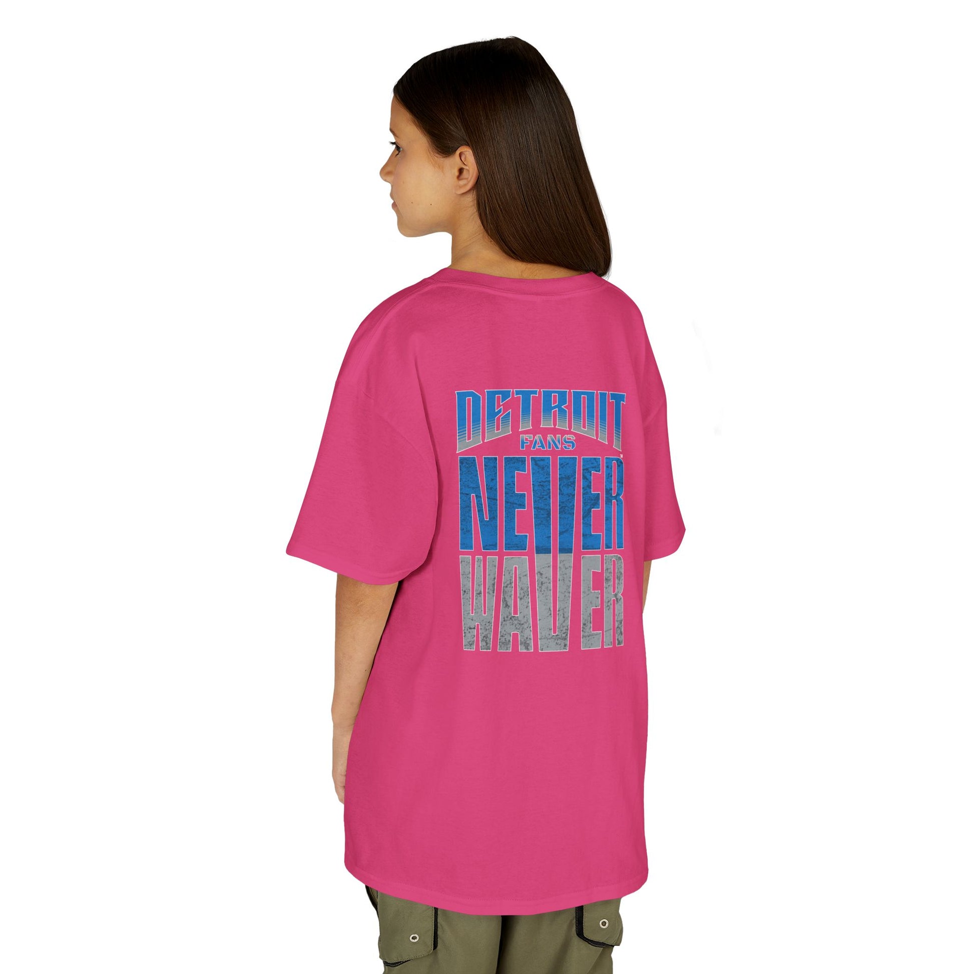 Detroit Fans Never Waver Kids Heavy Cotton™ Tee - Never Waver