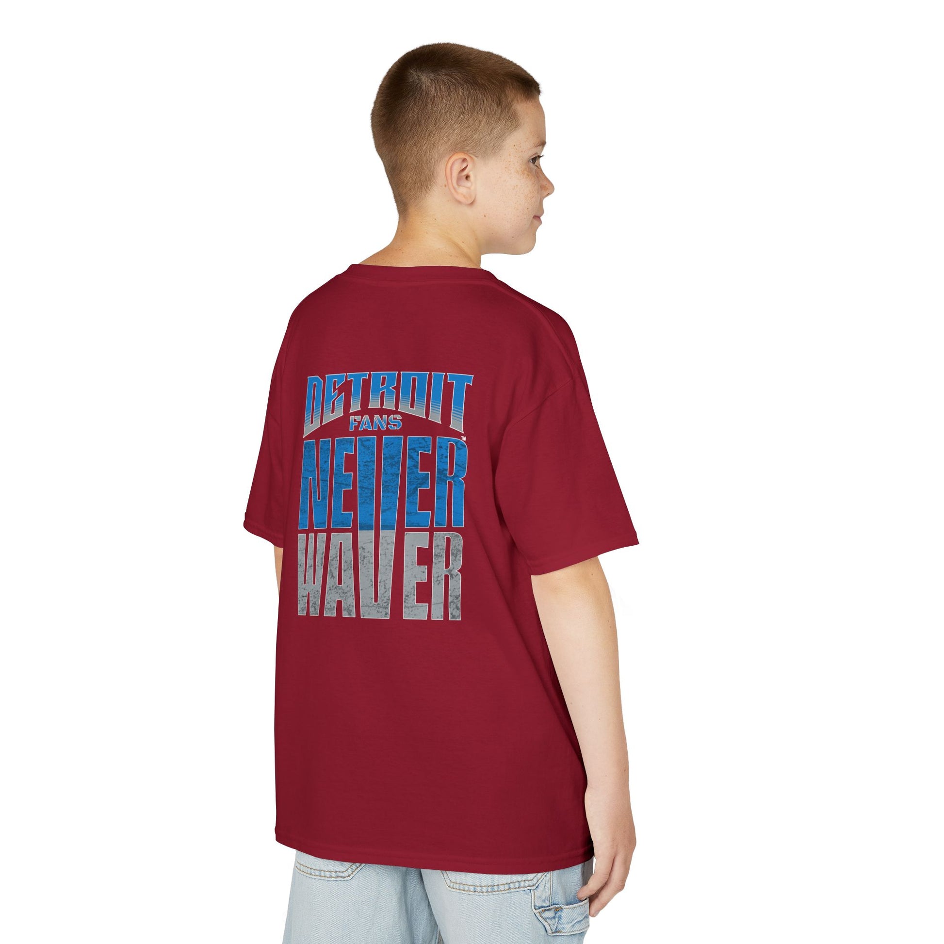 Detroit Fans Never Waver Kids Heavy Cotton™ Tee - Never Waver