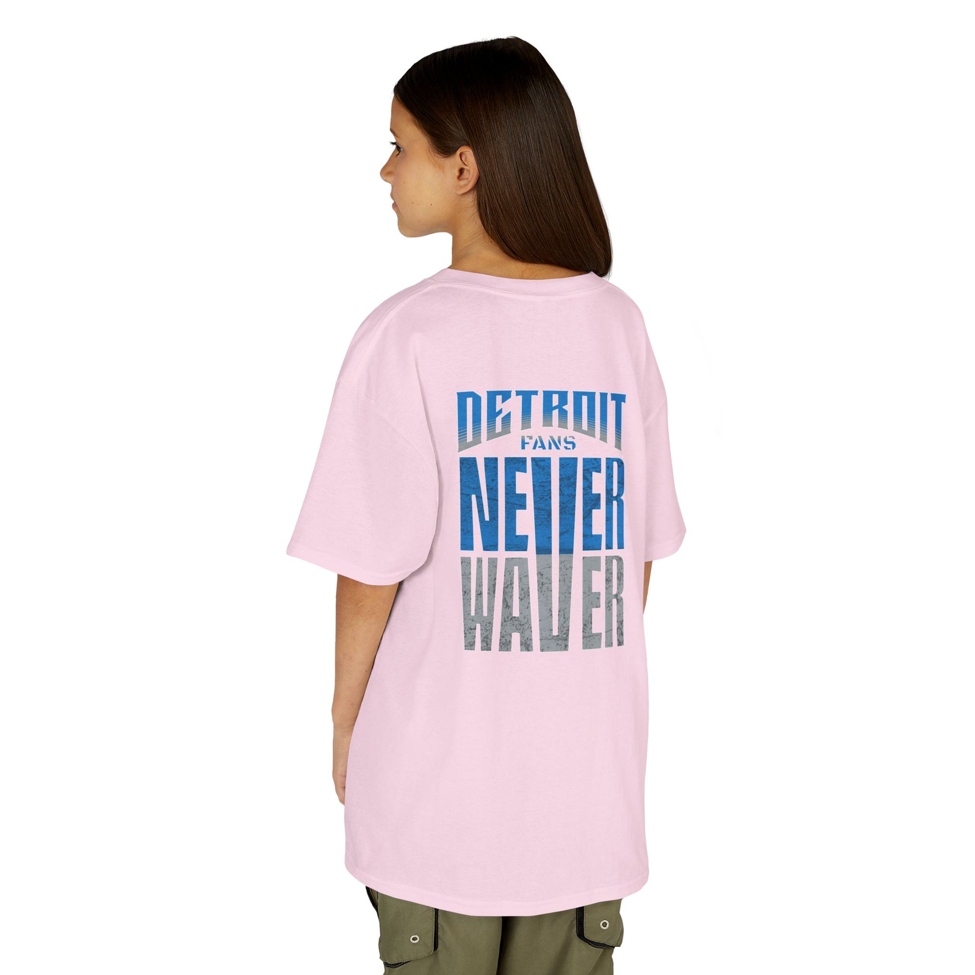 Detroit Fans Never Waver Kids Heavy Cotton™ Tee - Never Waver