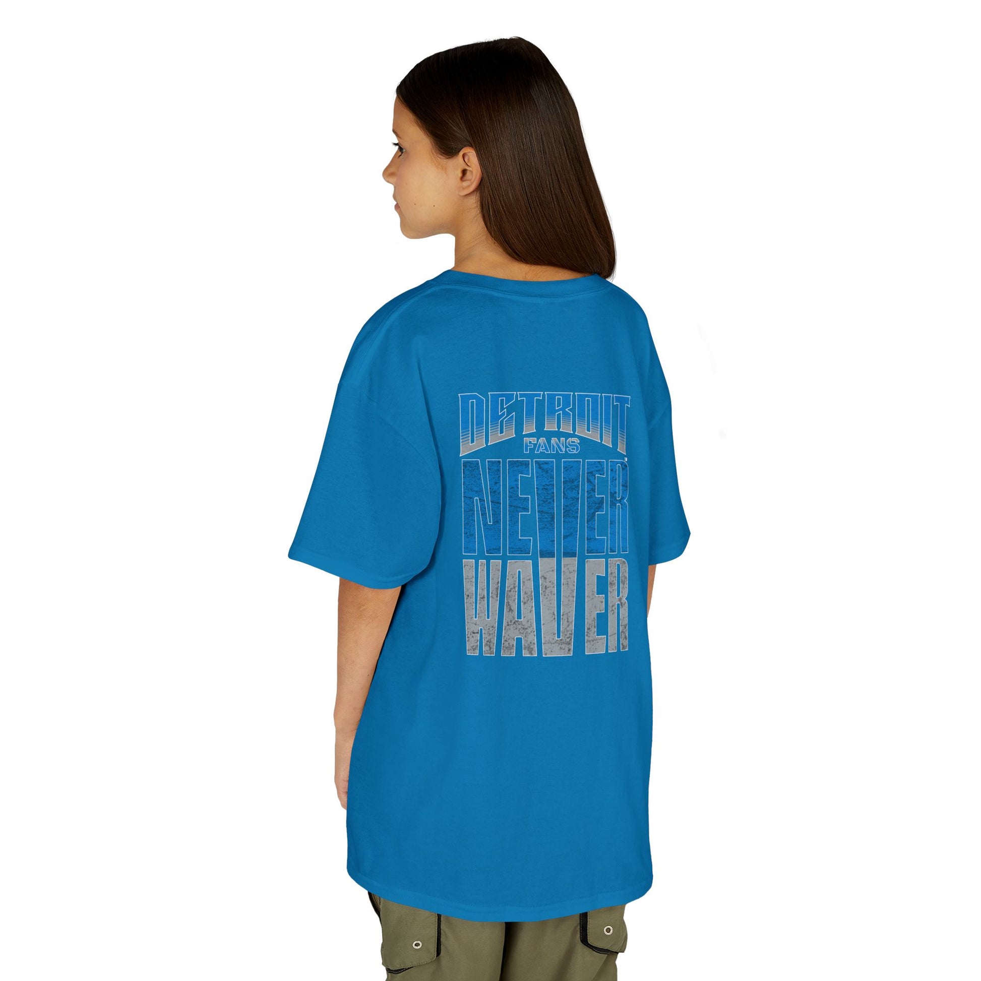 Detroit Fans Never Waver Kids Heavy Cotton™ Tee - Never Waver