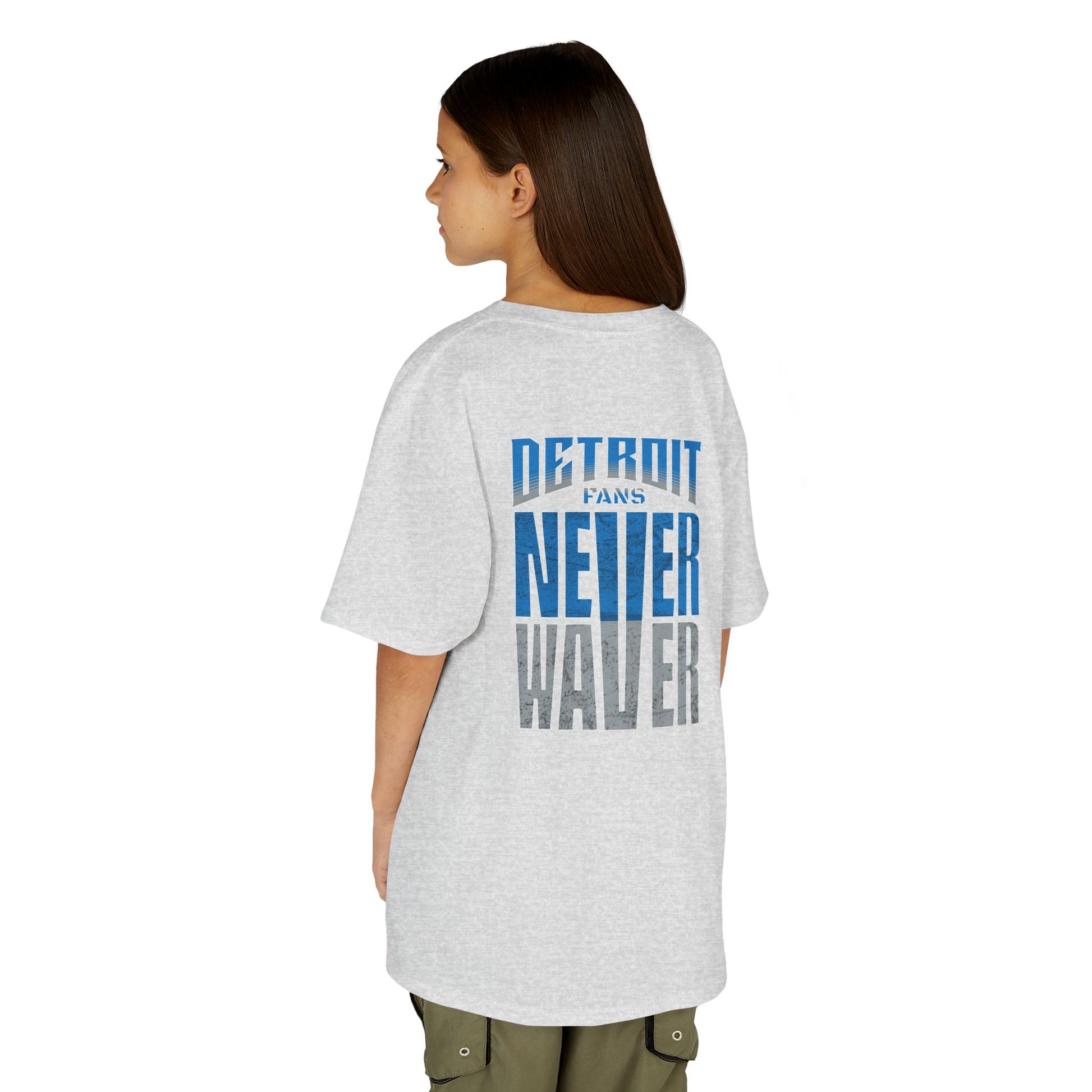 Detroit Fans Never Waver Kids Heavy Cotton™ Tee - Never Waver