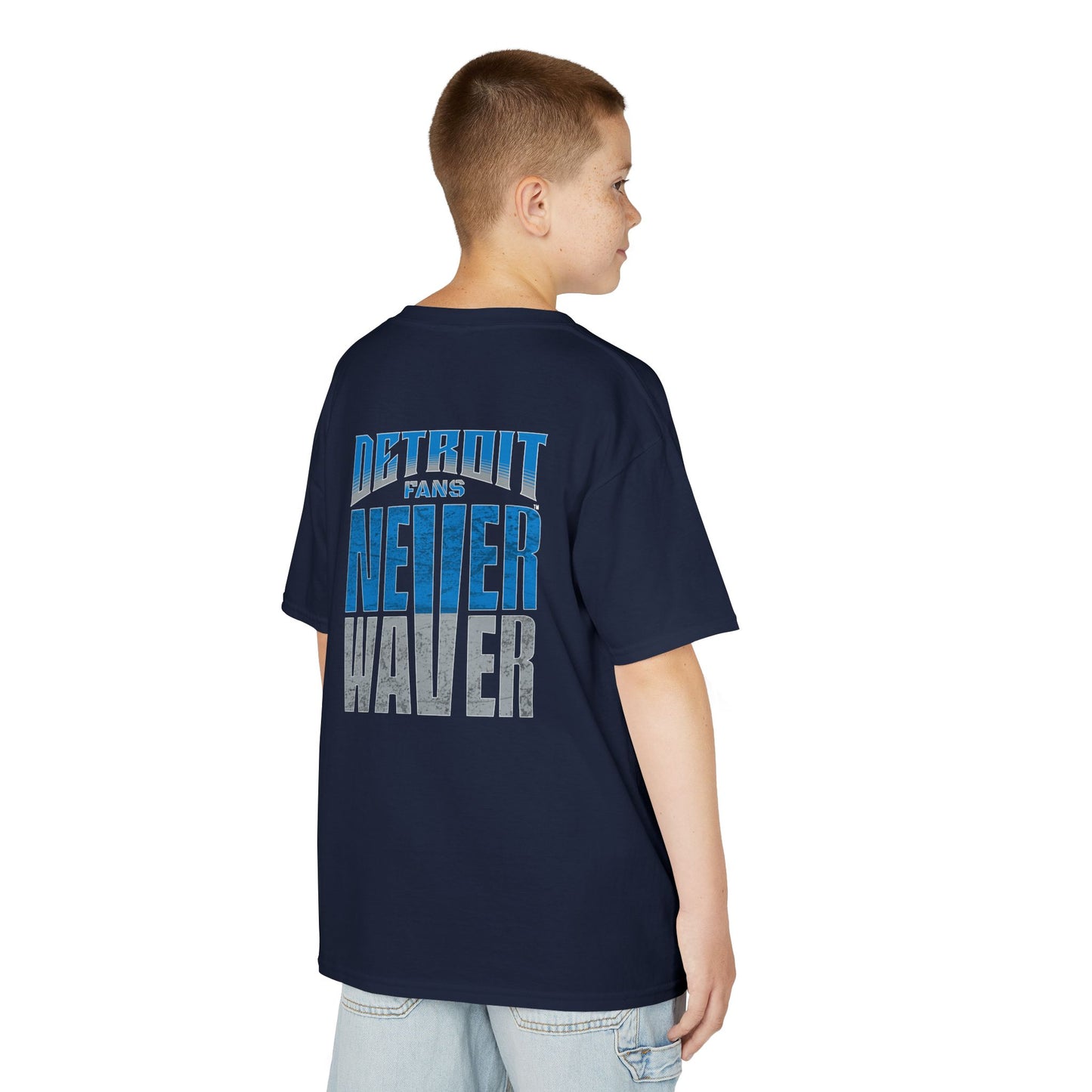 Detroit Fans Never Waver Kids Heavy Cotton™ Tee - Never Waver