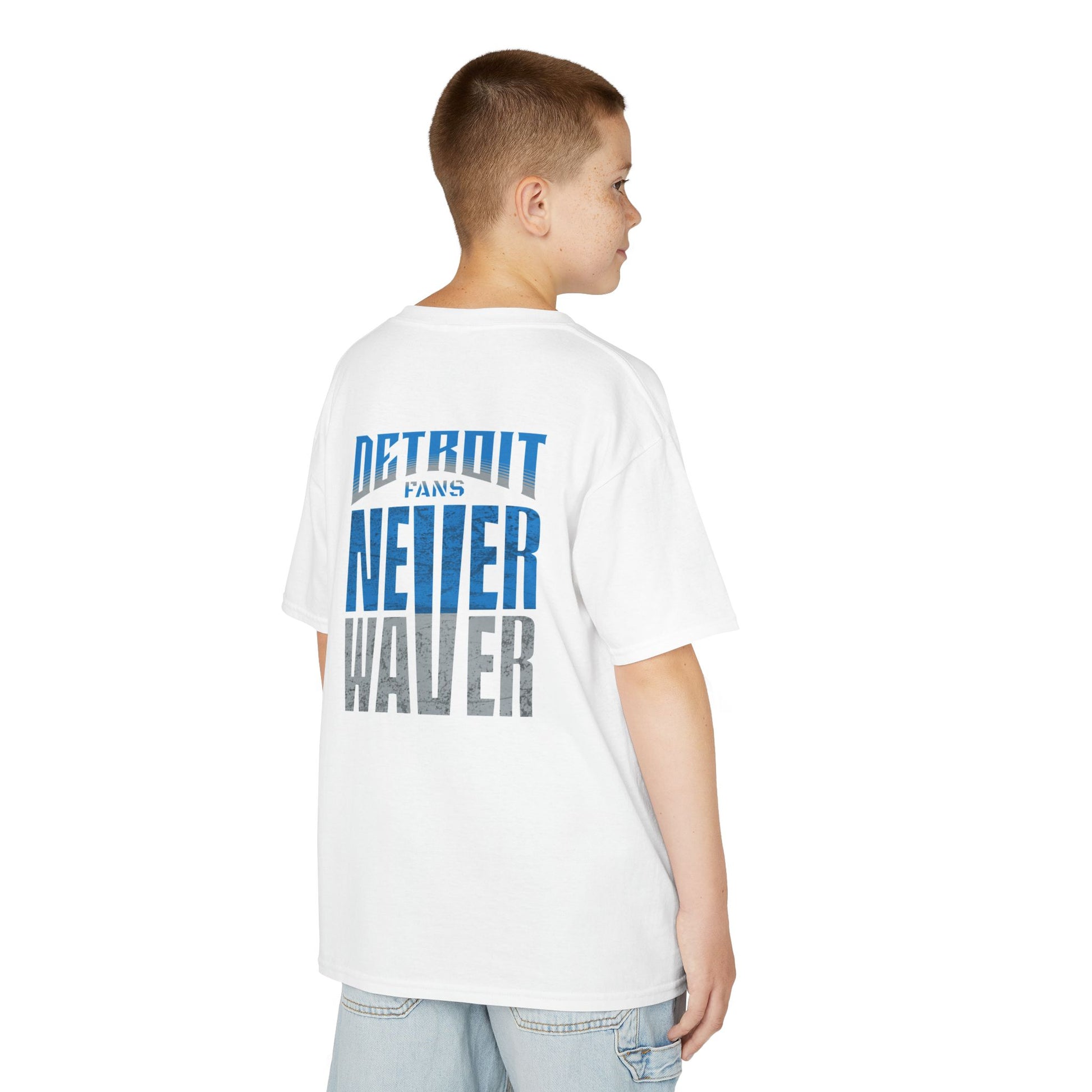 Detroit Fans Never Waver Kids Heavy Cotton™ Tee - Never Waver