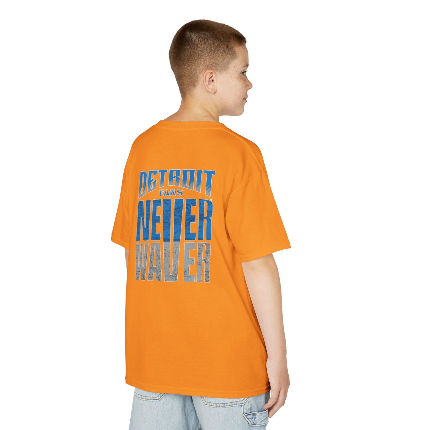 Detroit Fans Never Waver Kids Heavy Cotton™ Tee - Never Waver