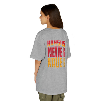 Kansas Fans Never Waver Kids Heavy Cotton™ Tee - Never Waver