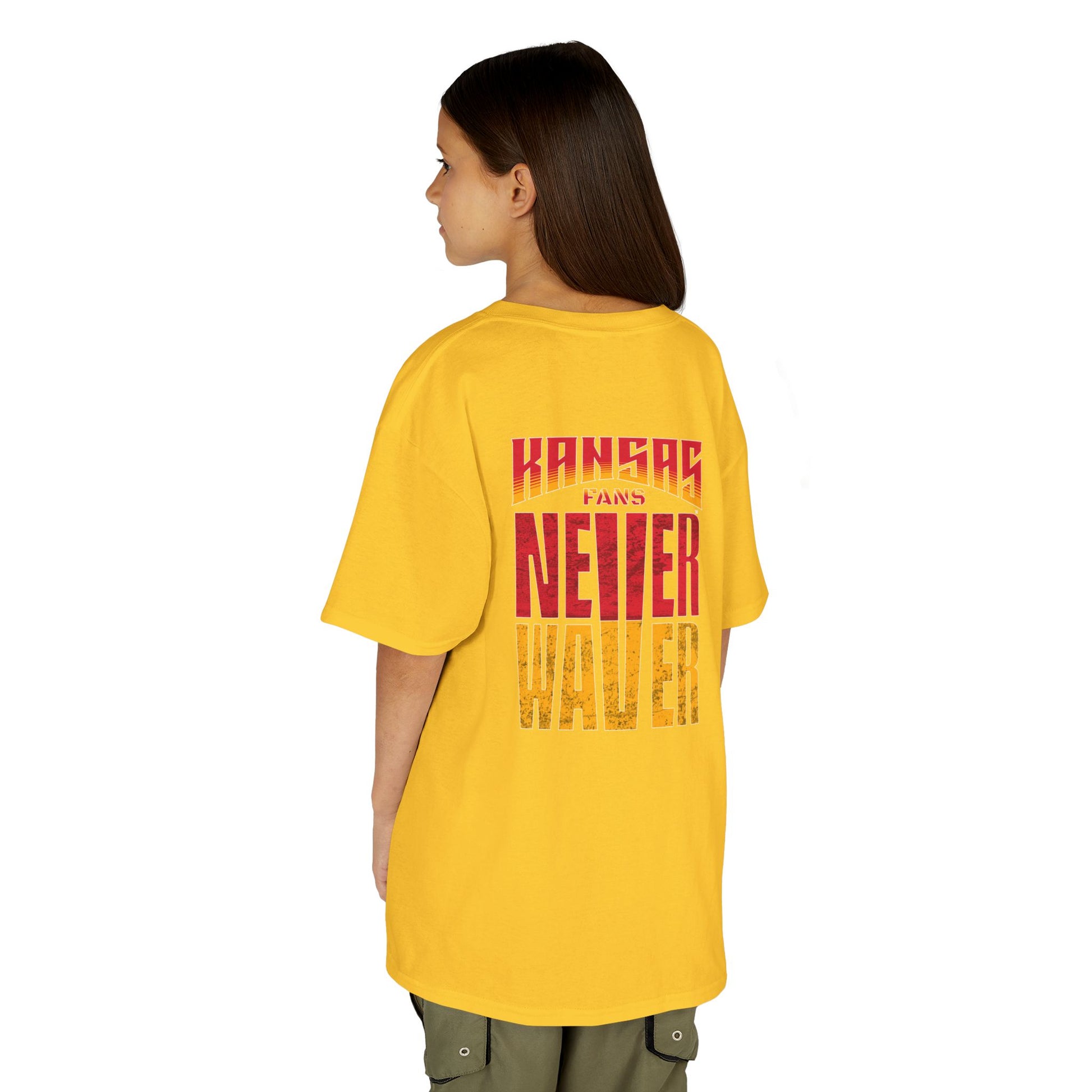 Kansas Fans Never Waver Kids Heavy Cotton™ Tee - Never Waver