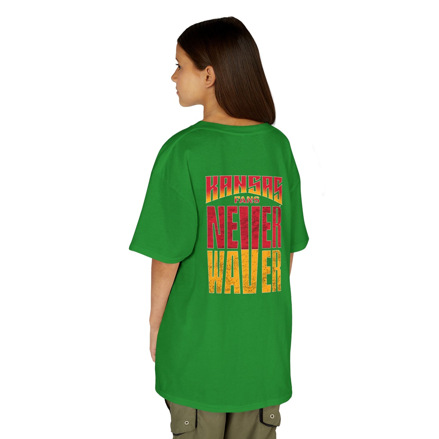 Kansas Fans Never Waver Kids Heavy Cotton™ Tee - Never Waver