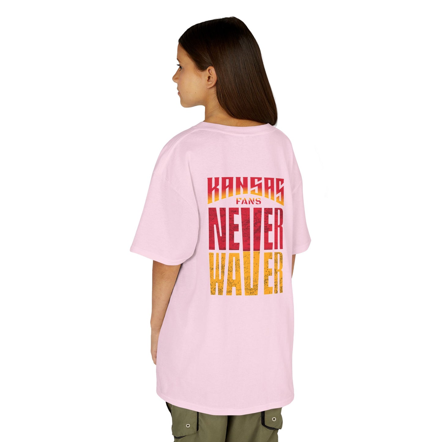 Kansas Fans Never Waver Kids Heavy Cotton™ Tee - Never Waver