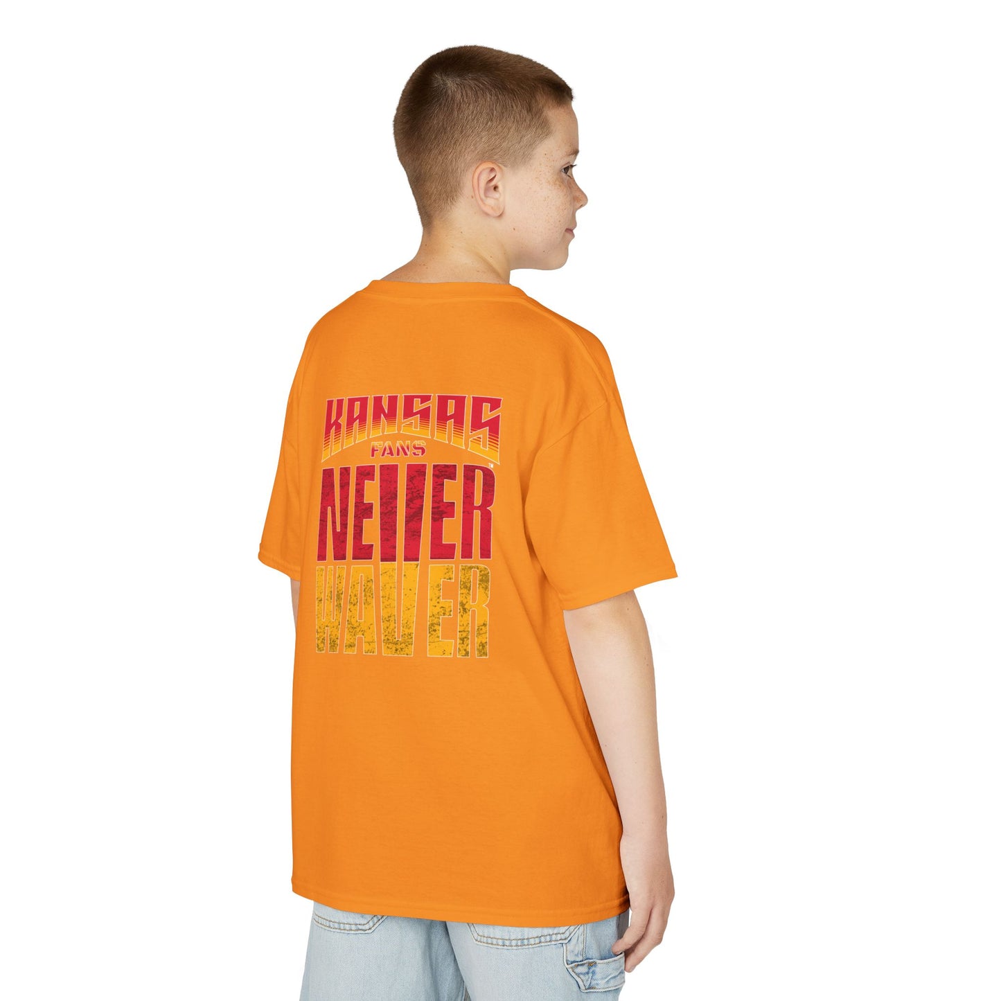 Kansas Fans Never Waver Kids Heavy Cotton™ Tee - Never Waver