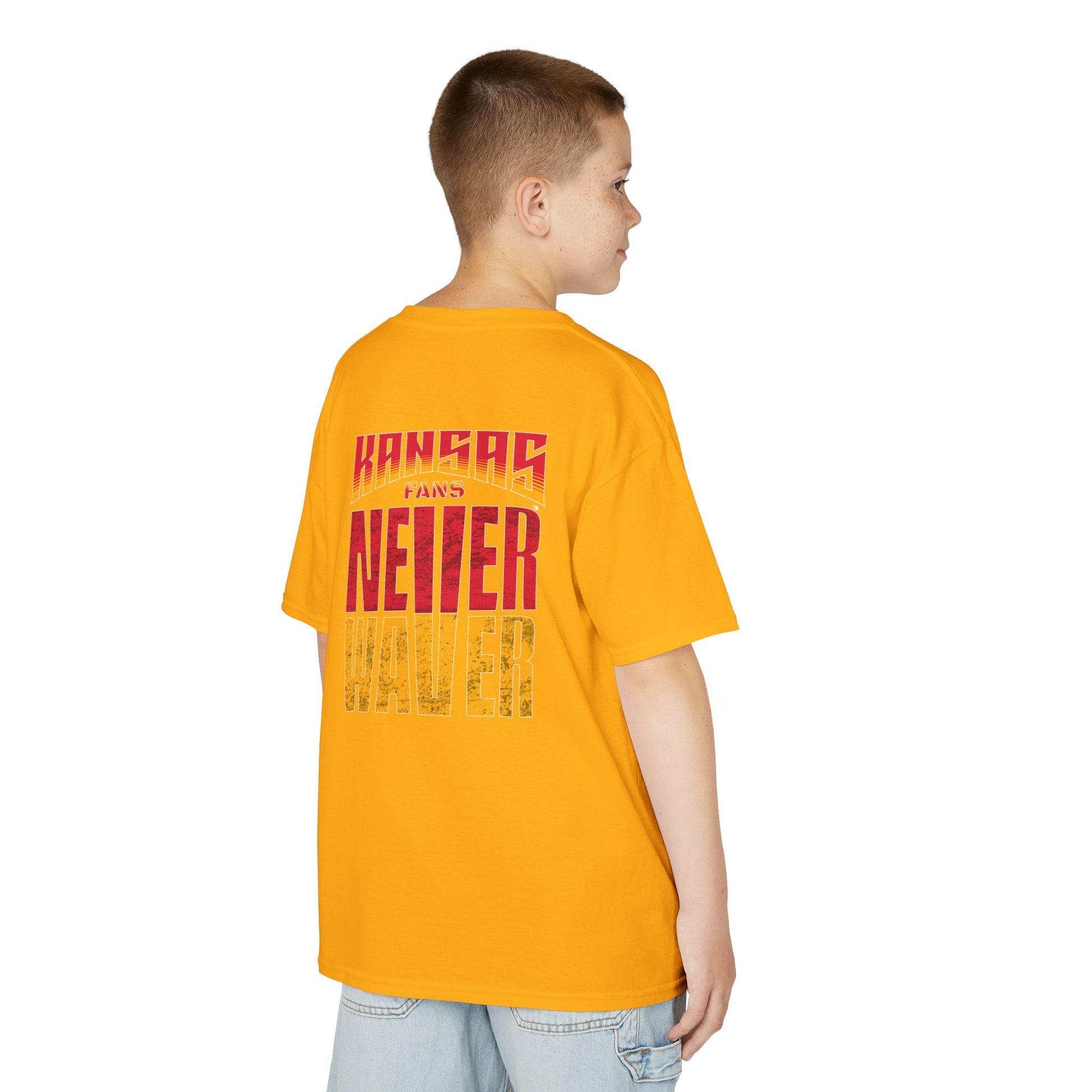 Kansas Fans Never Waver Kids Heavy Cotton™ Tee - Never Waver
