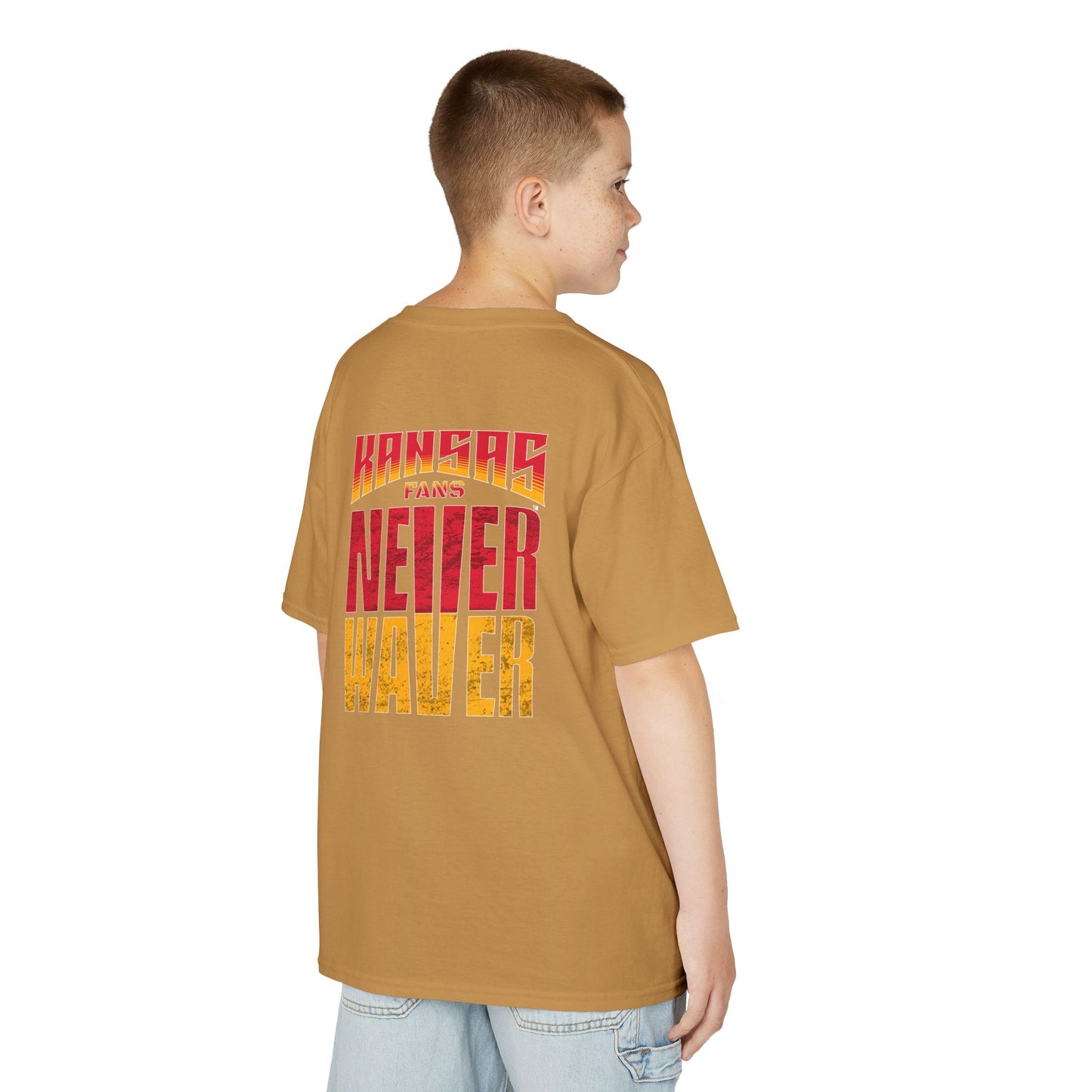 Kansas Fans Never Waver Kids Heavy Cotton™ Tee - Never Waver