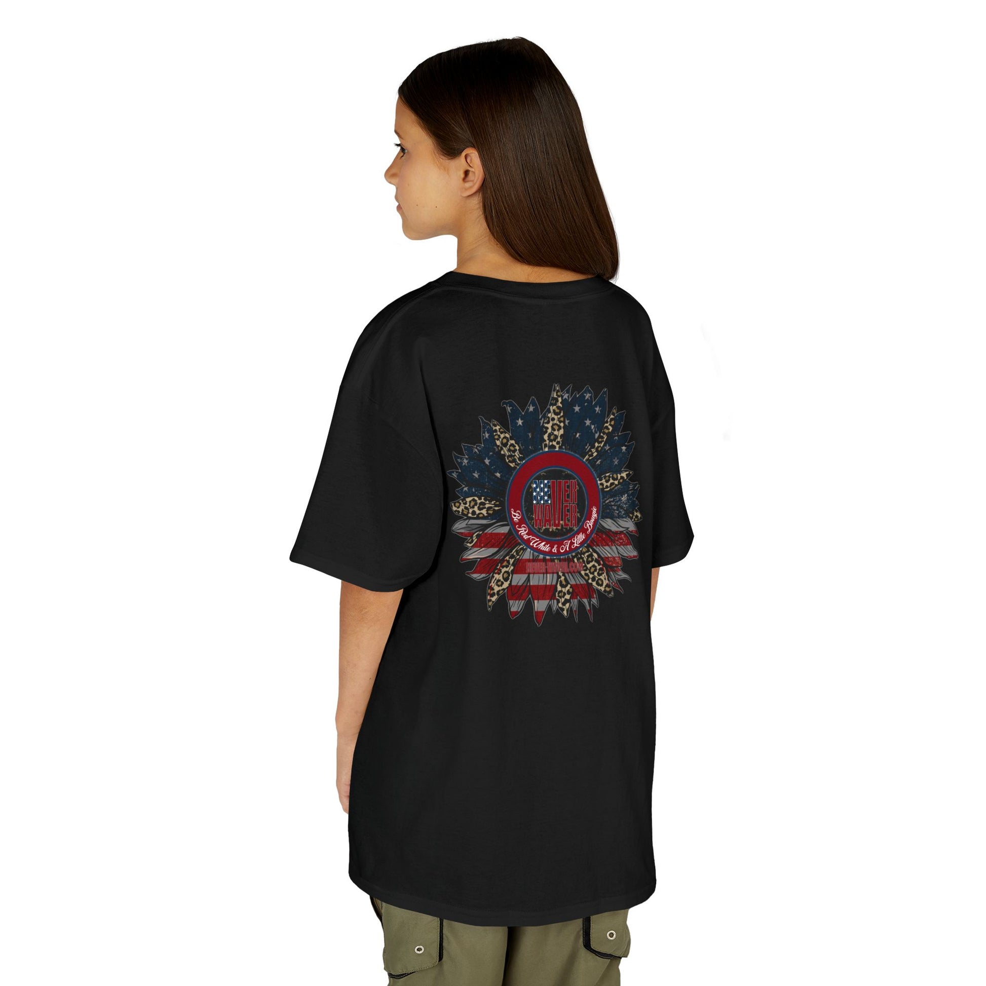 Kids Heavy Cotton™ Never Waver  Be Red White and- A Little Bougie Stylish, Comfortable Everyday Wear - Never Waver