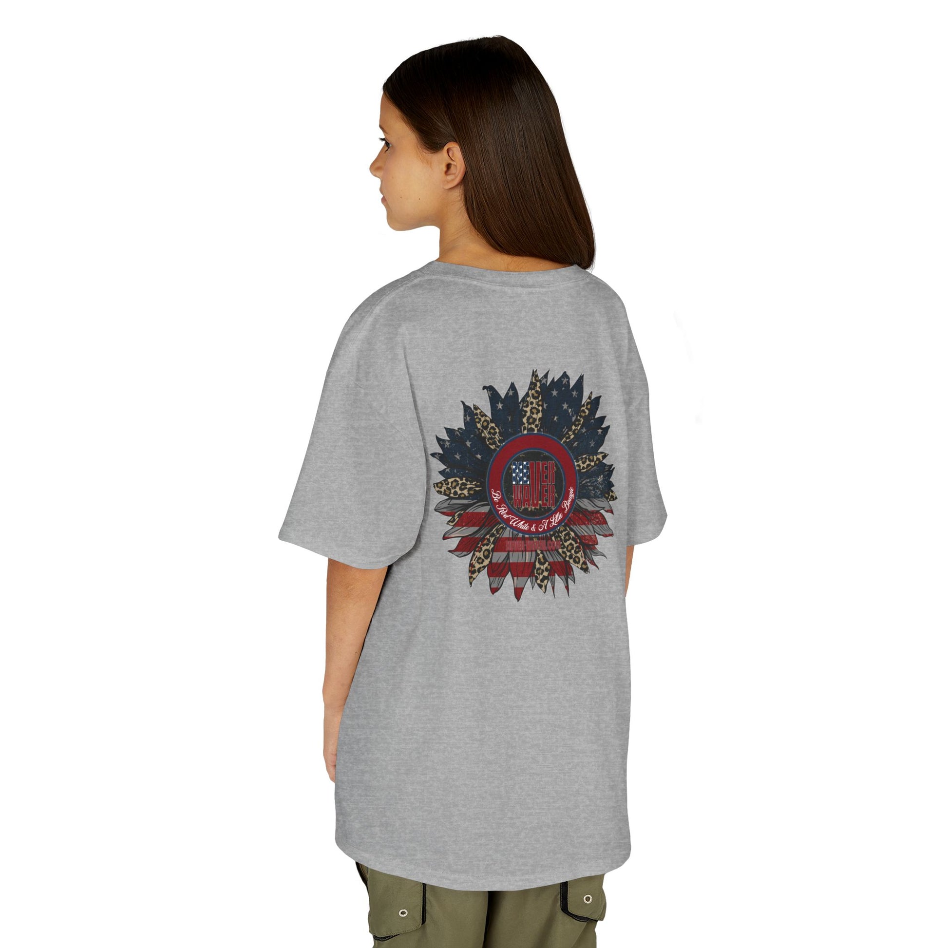 Kids Heavy Cotton™ Never Waver  Be Red White and- A Little Bougie Stylish, Comfortable Everyday Wear - Never Waver