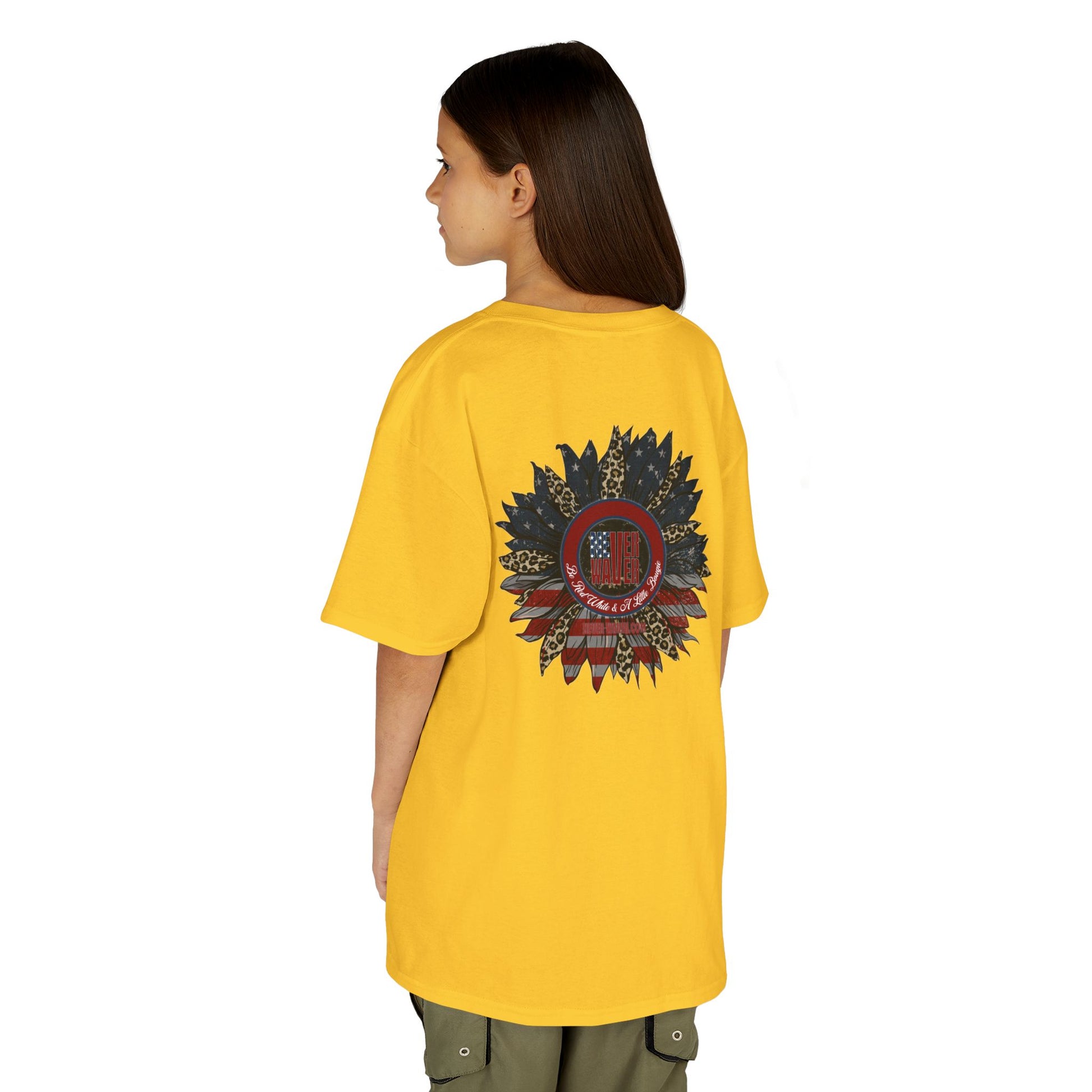 Kids Heavy Cotton™ Never Waver  Be Red White and- A Little Bougie Stylish, Comfortable Everyday Wear - Never Waver
