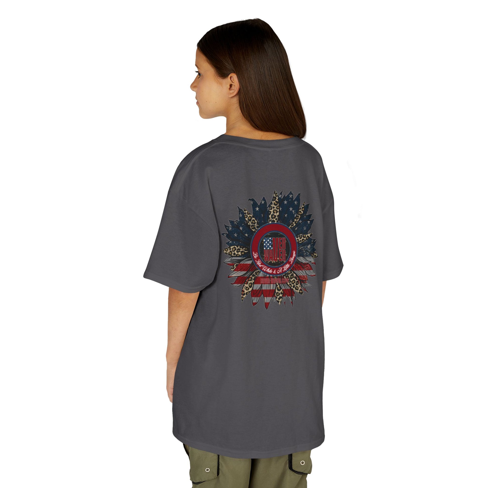 Kids Heavy Cotton™ Never Waver  Be Red White and- A Little Bougie Stylish, Comfortable Everyday Wear - Never Waver