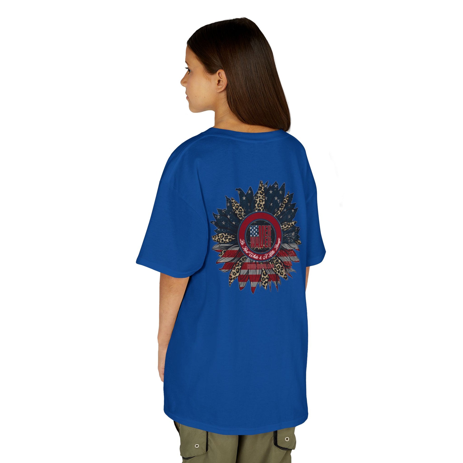 Kids Heavy Cotton™ Never Waver  Be Red White and- A Little Bougie Stylish, Comfortable Everyday Wear - Never Waver