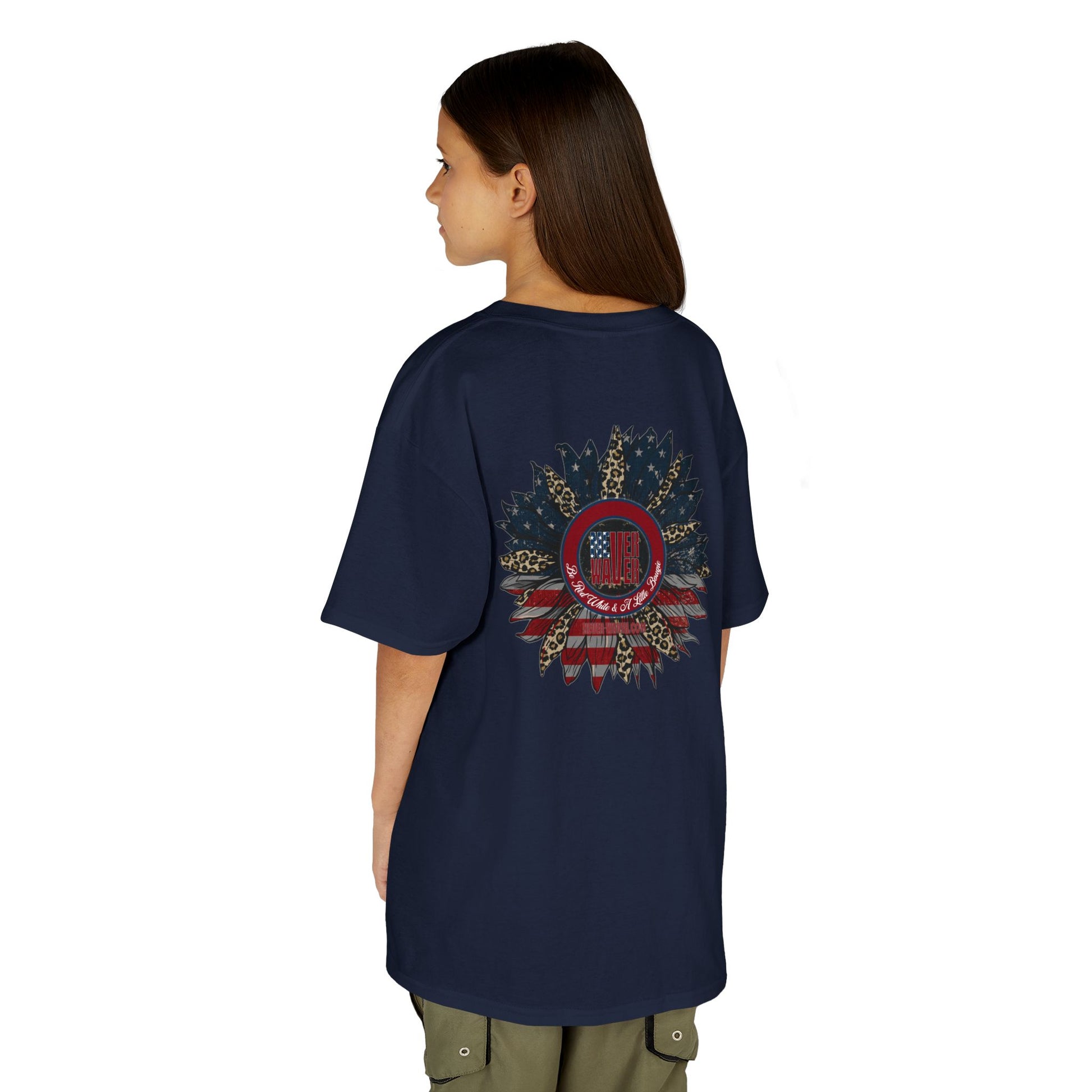 Kids Heavy Cotton™ Never Waver  Be Red White and- A Little Bougie Stylish, Comfortable Everyday Wear - Never Waver