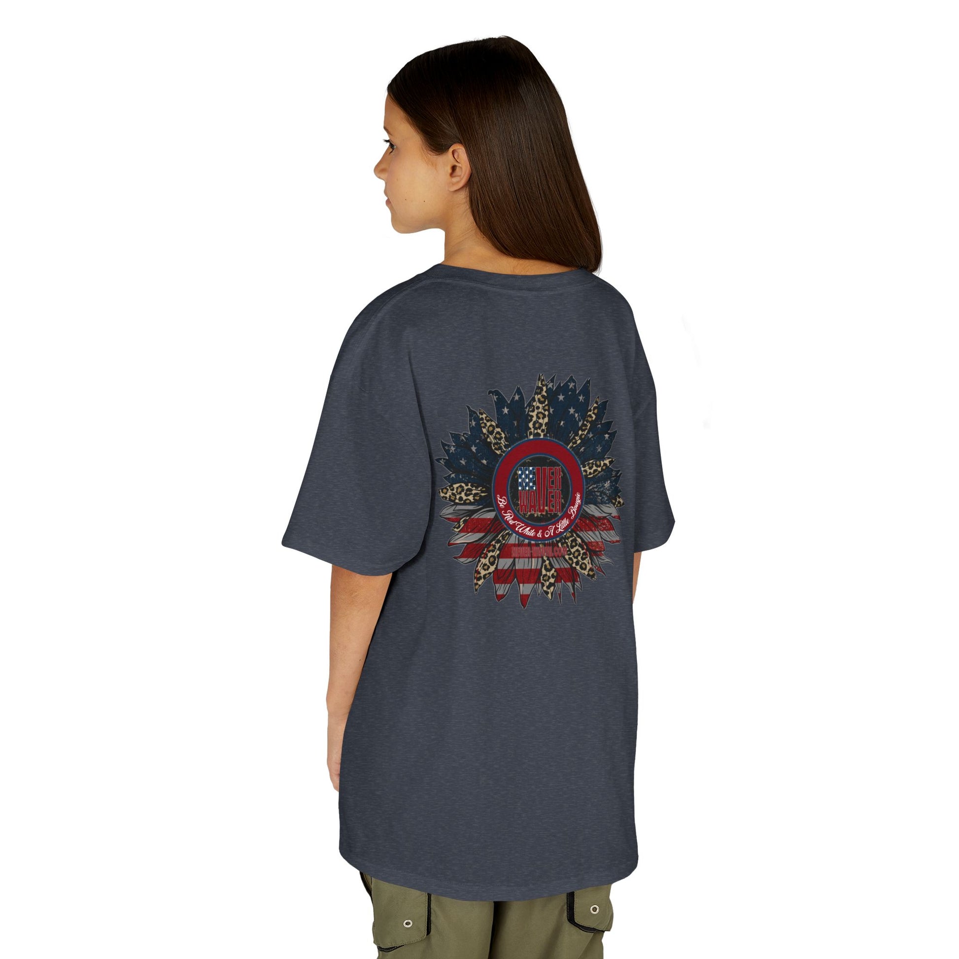 Kids Heavy Cotton™ Never Waver  Be Red White and- A Little Bougie Stylish, Comfortable Everyday Wear - Never Waver