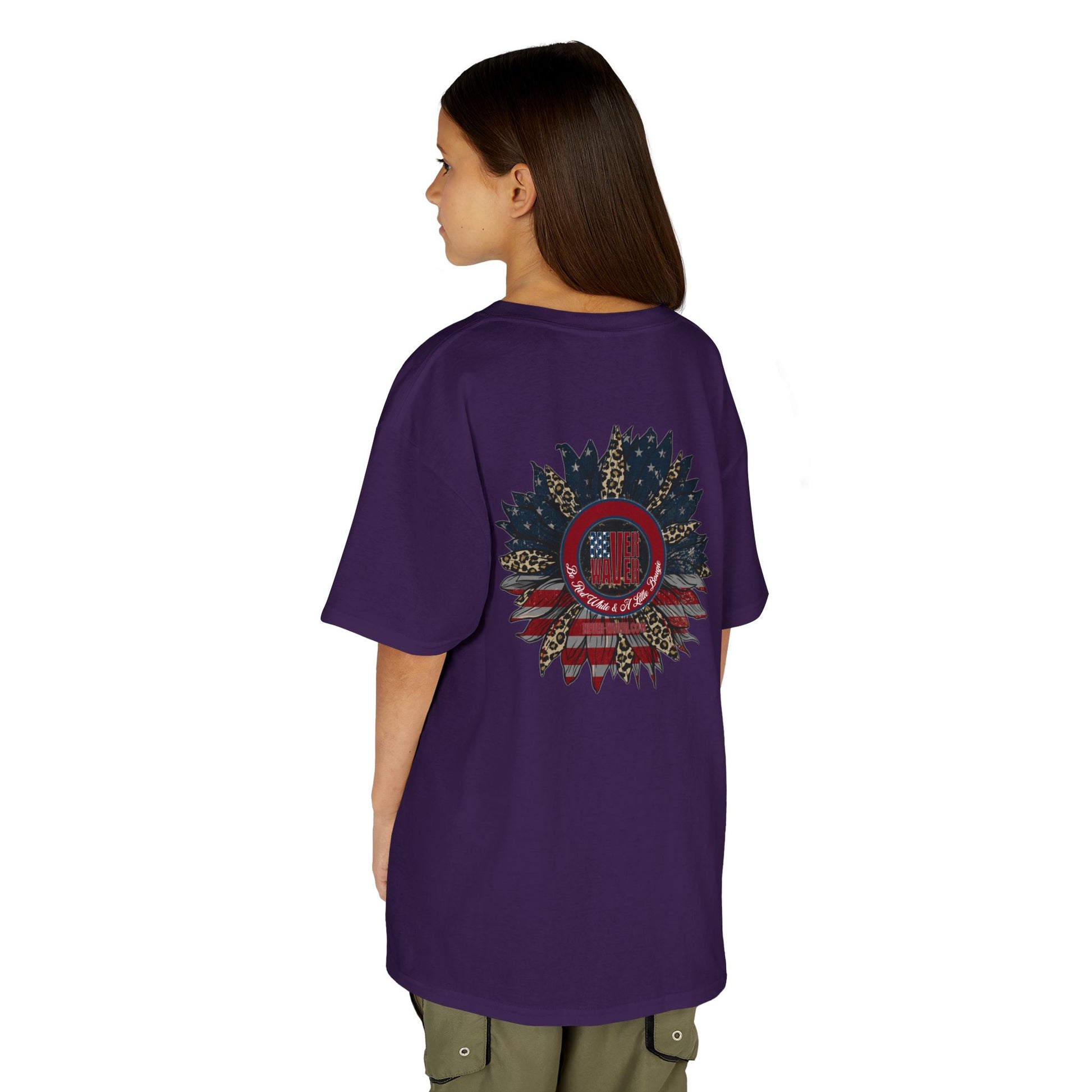 Kids Heavy Cotton™ Never Waver  Be Red White and- A Little Bougie Stylish, Comfortable Everyday Wear - Never Waver