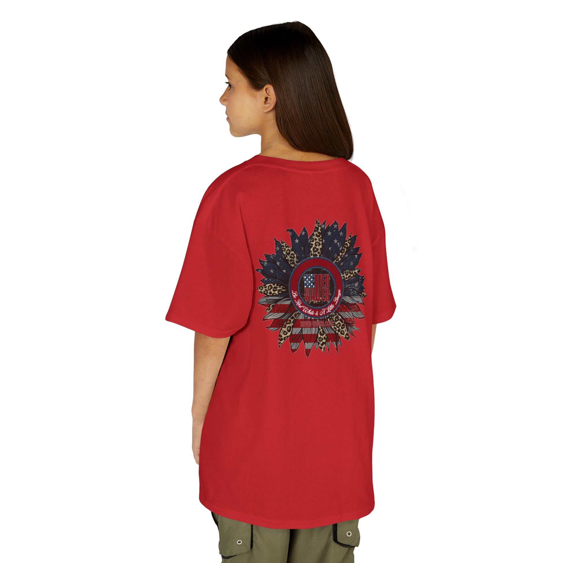 Kids Heavy Cotton™ Never Waver  Be Red White and- A Little Bougie Stylish, Comfortable Everyday Wear - Never Waver