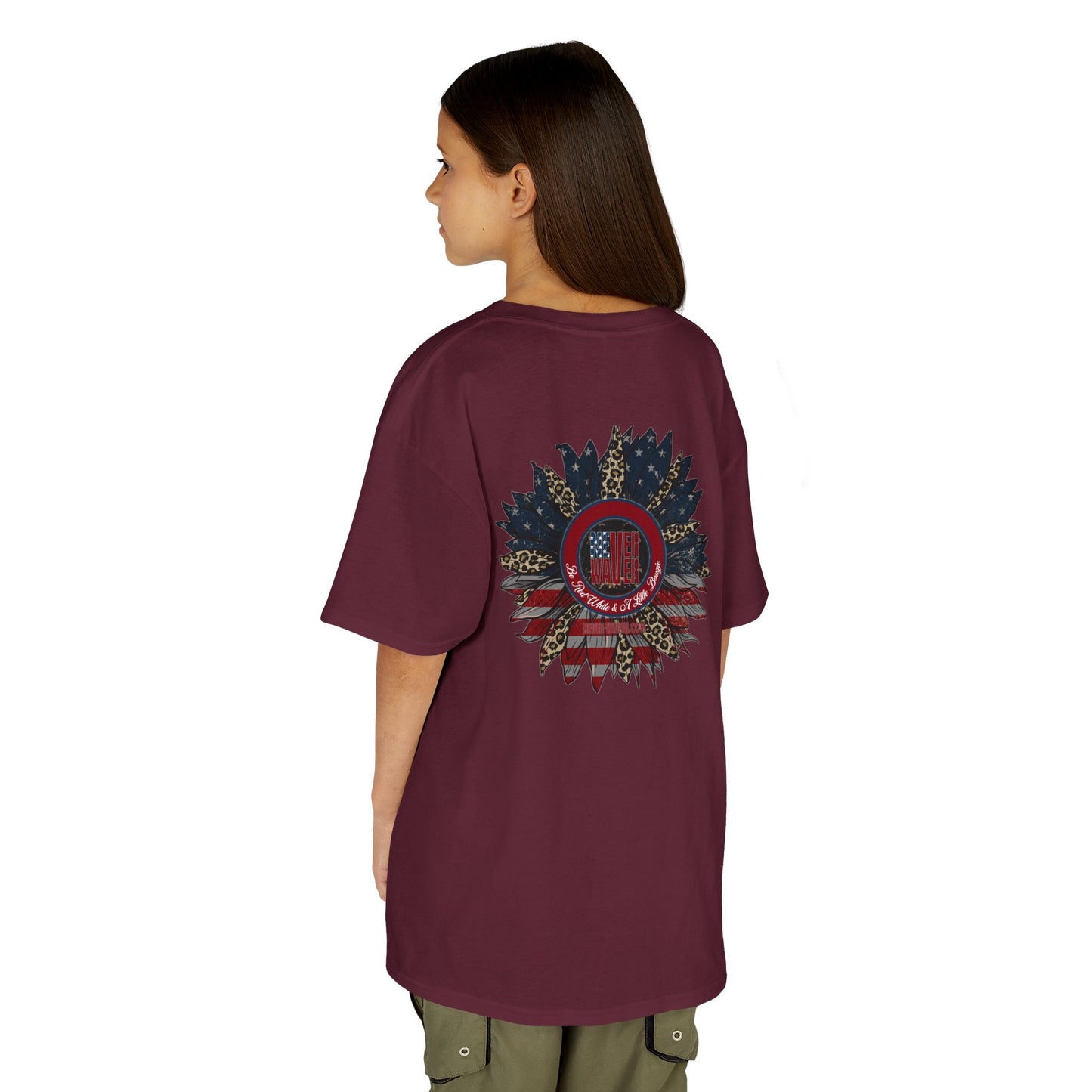 Kids Heavy Cotton™ Never Waver  Be Red White and- A Little Bougie Stylish, Comfortable Everyday Wear - Never Waver