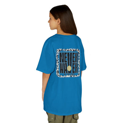 Kids Heavy Cotton™ Tee -NEVER WAVER Be The Light Design - Stylish, Comfortable Everyday Wear - Never Waver