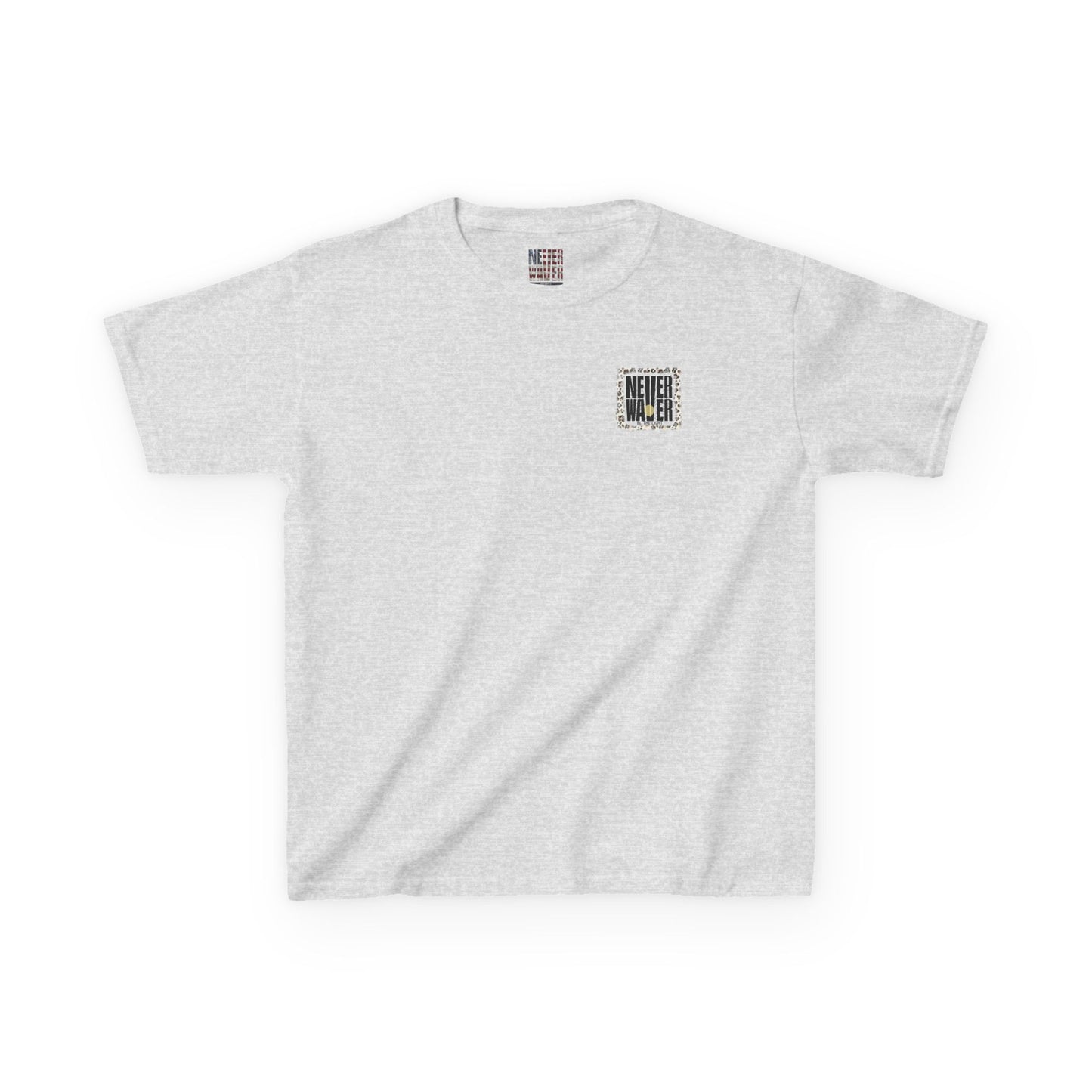 Kids Heavy Cotton™ Tee -NEVER WAVER Be The Light Design - Stylish, Comfortable Everyday Wear - Never Waver