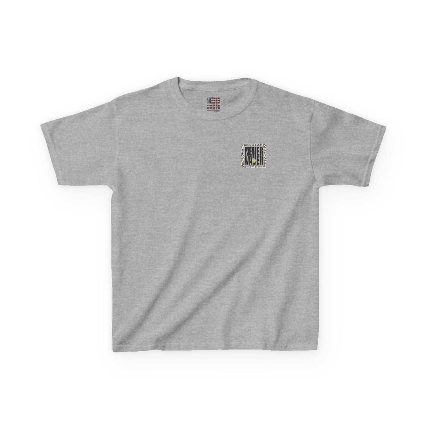 Kids Heavy Cotton™ Tee -NEVER WAVER Be The Light Design - Stylish, Comfortable Everyday Wear - Never Waver
