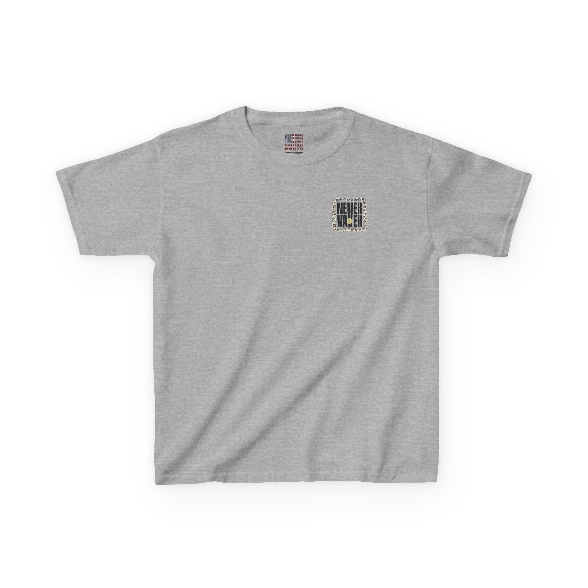 Kids Heavy Cotton™ Tee -NEVER WAVER Be The Light Design - Stylish, Comfortable Everyday Wear - Never Waver