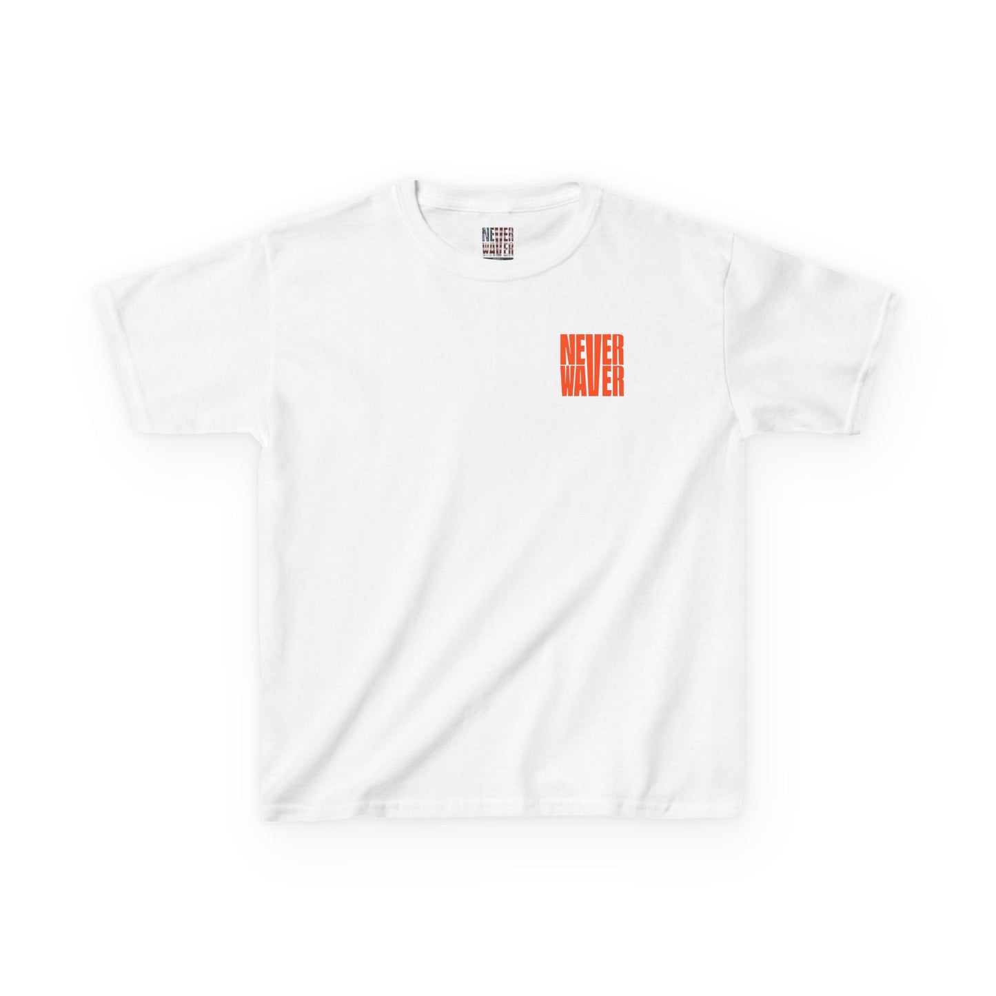 Kids Heavy Cotton™ Tee -Never Waver be the Windshield- Stylish, Comfortable Everyday Wear - Never Waver