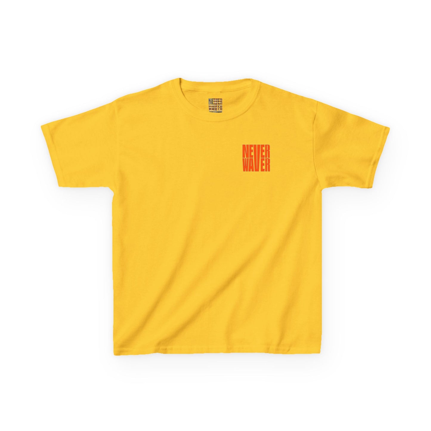Kids Heavy Cotton™ Tee -Never Waver be the Windshield- Stylish, Comfortable Everyday Wear - Never Waver