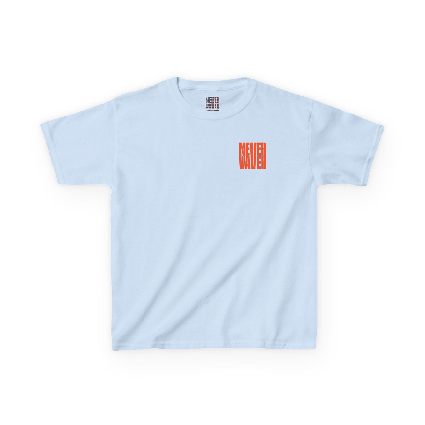 Kids Heavy Cotton™ Tee -Never Waver be the Windshield- Stylish, Comfortable Everyday Wear - Never Waver