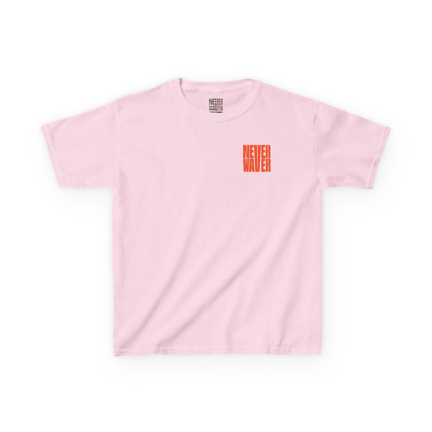 Kids Heavy Cotton™ Tee -Never Waver be the Windshield- Stylish, Comfortable Everyday Wear - Never Waver