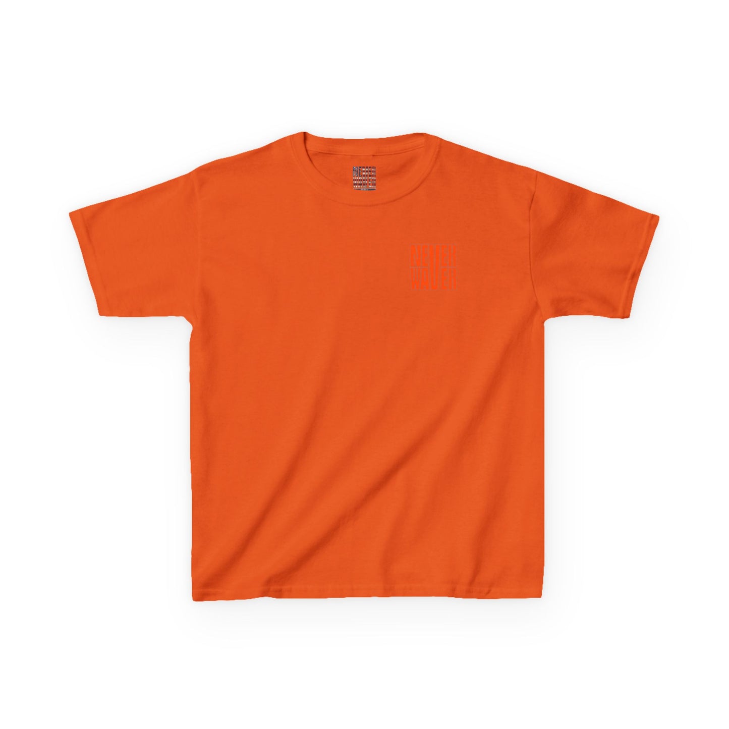 Kids Heavy Cotton™ Tee -Never Waver be the Windshield- Stylish, Comfortable Everyday Wear - Never Waver