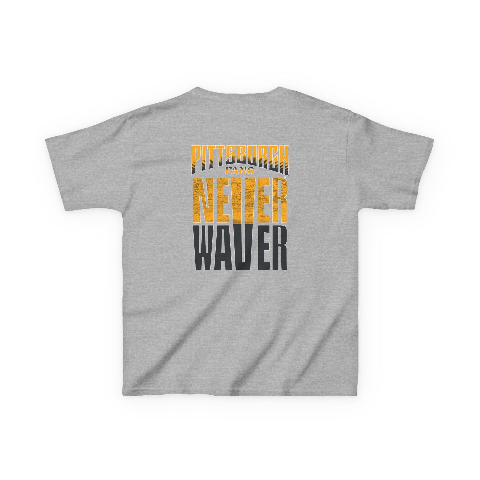 Kids Heavy Cotton™ Tee - Pittsburgh Fans Never Waver - Never Waver