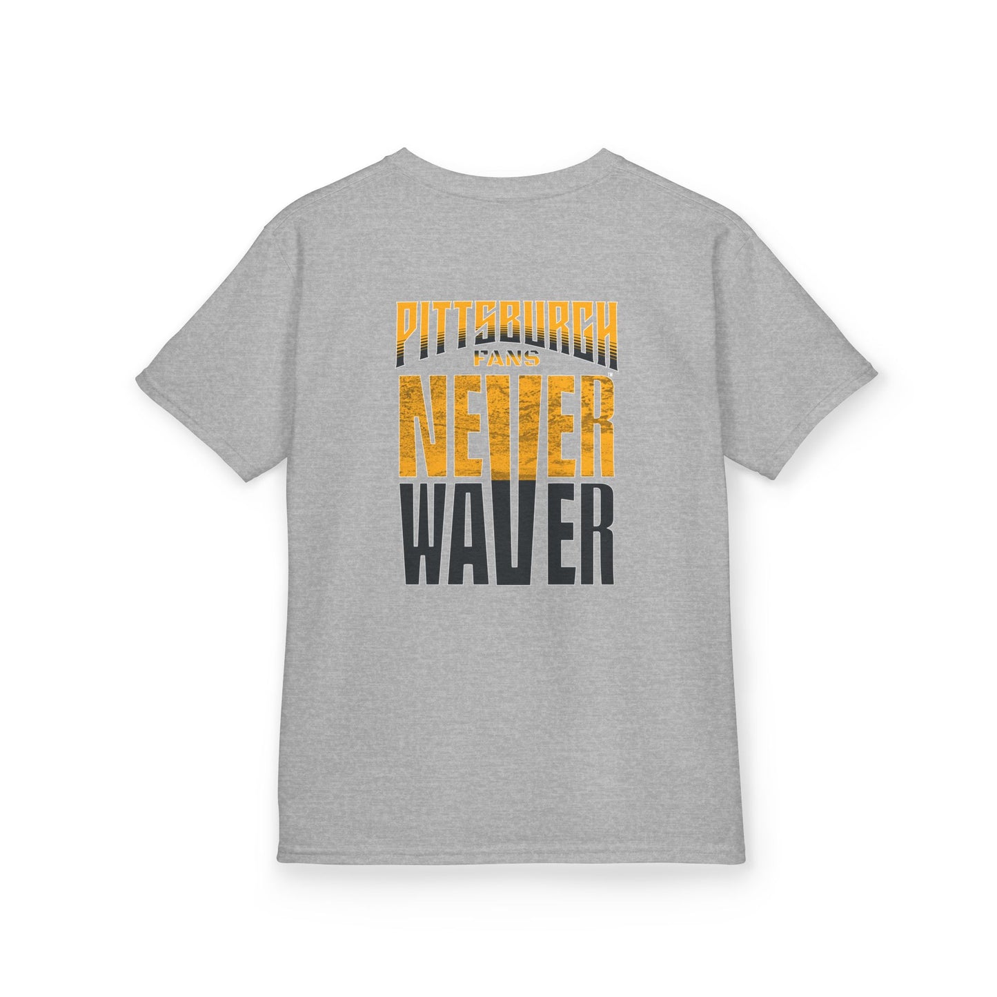 Kids Heavy Cotton™ Tee - Pittsburgh Fans Never Waver - Never Waver