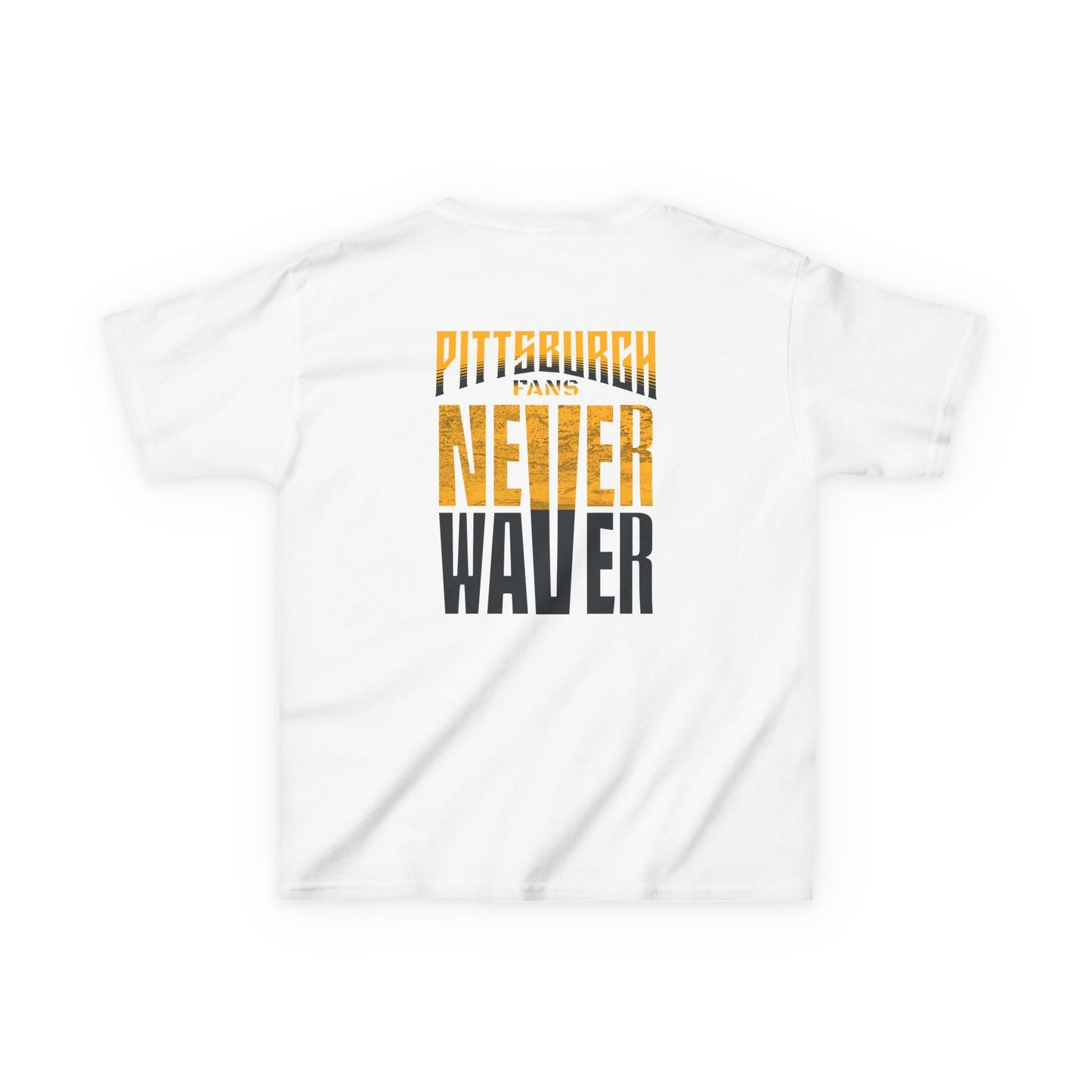 Kids Heavy Cotton™ Tee - Pittsburgh Fans Never Waver - Never Waver